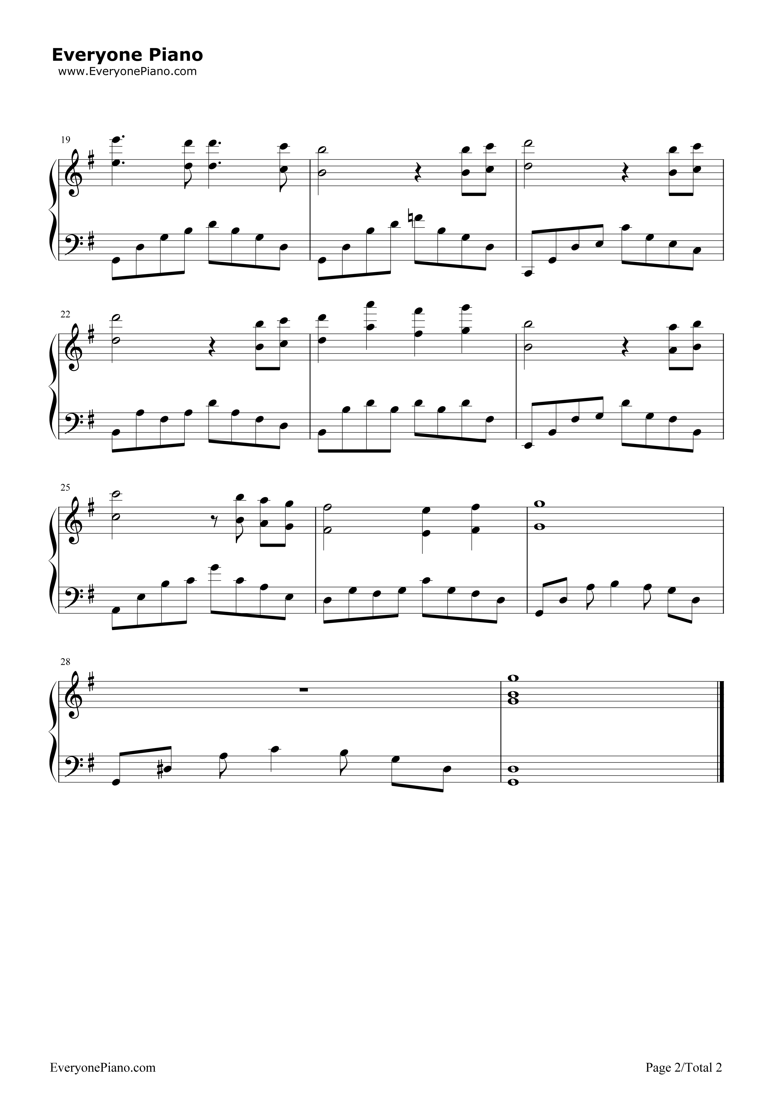 理解と愛情と優しい眼差し钢琴谱_松田彬人