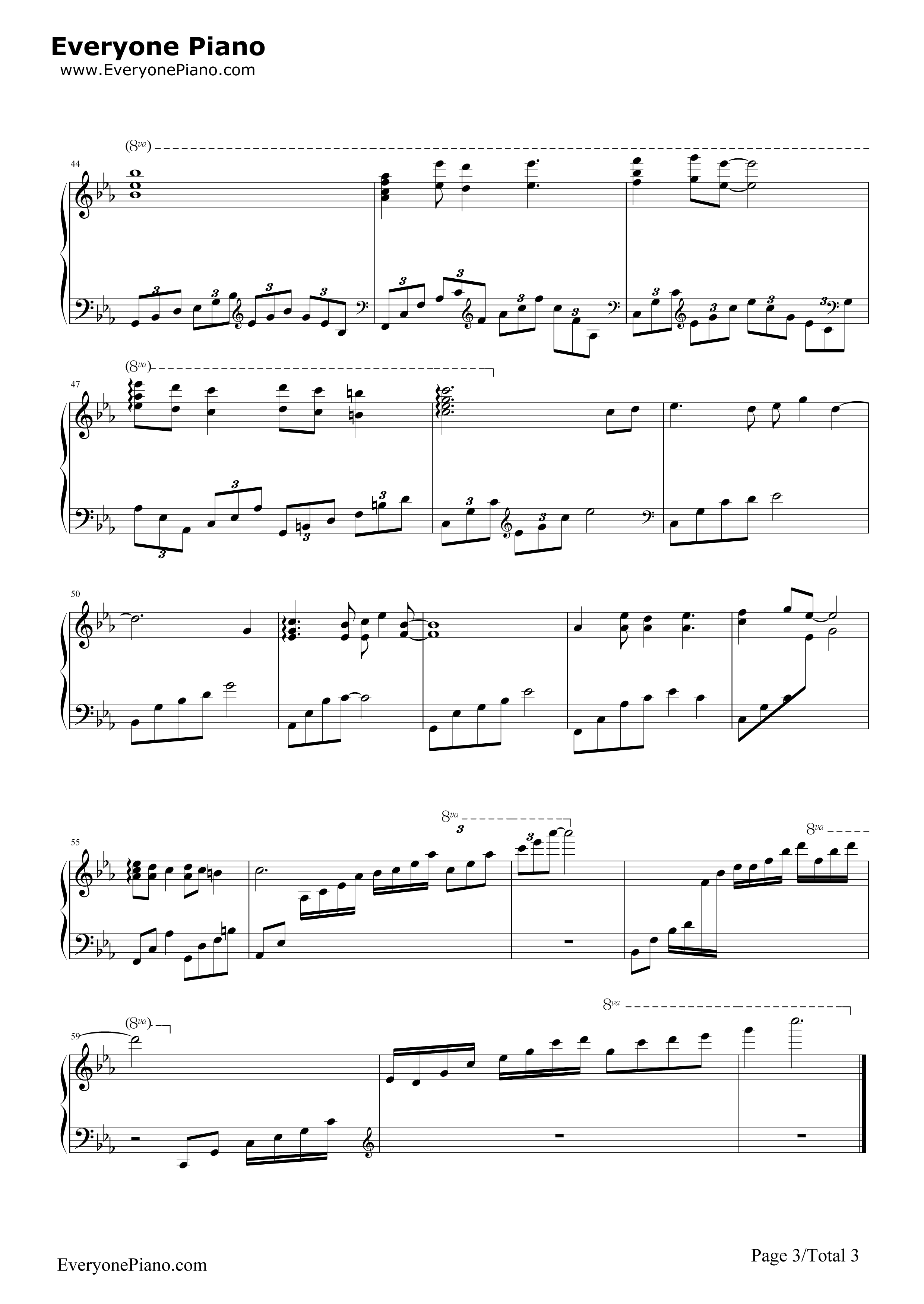 天空之城钢琴谱_久石让__Joe_Hisaishi_宫崎骏