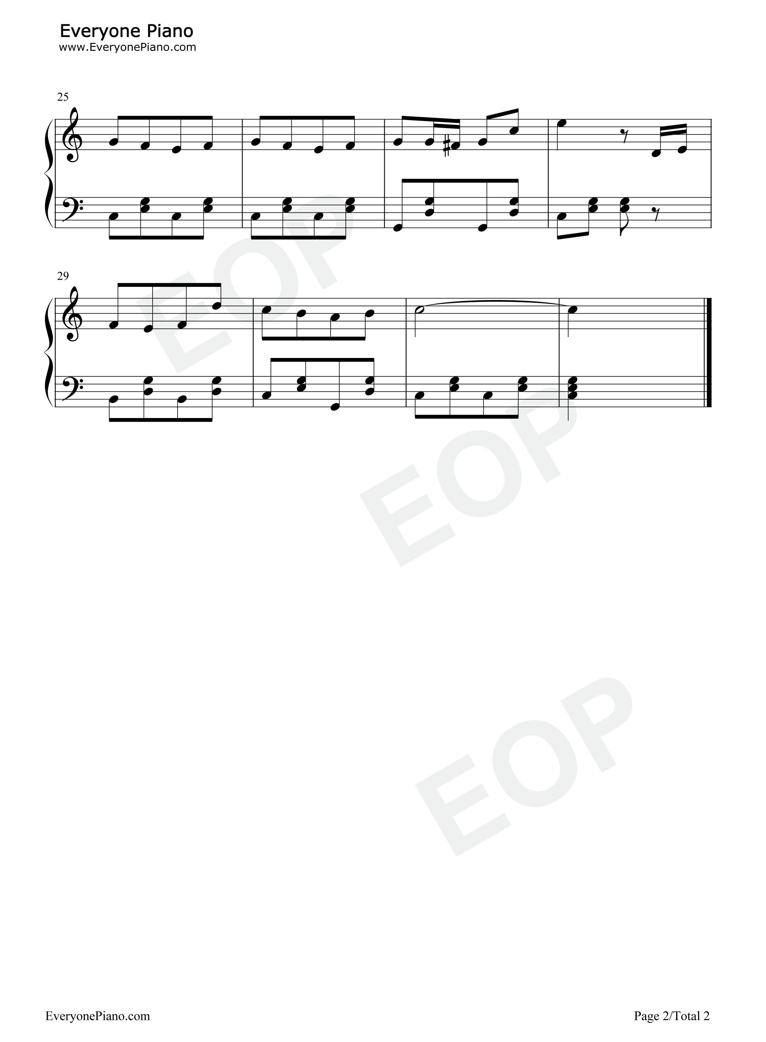 蓝精灵之歌钢琴谱_郑秋枫