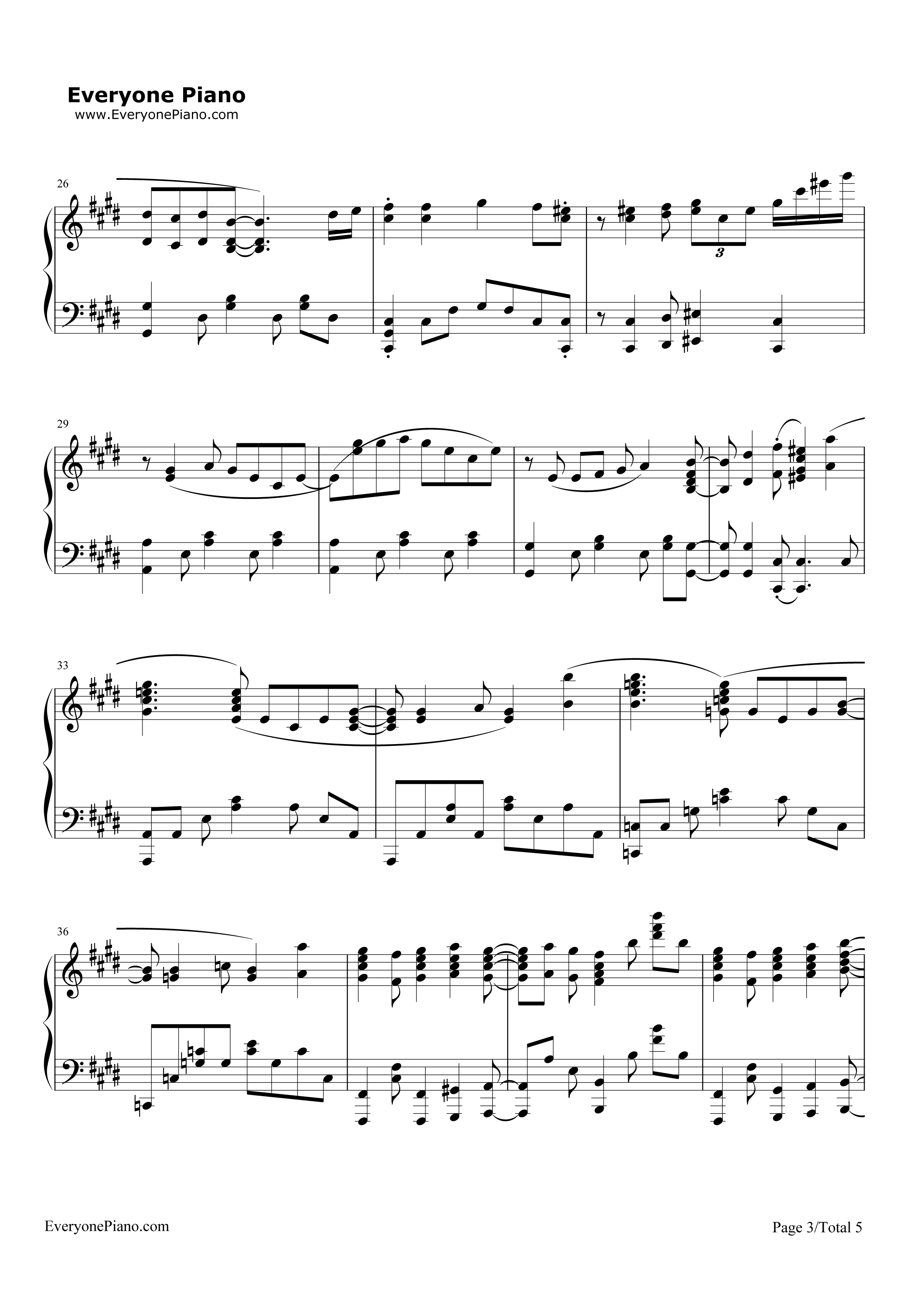 ノーポイッ！钢琴谱_Petit_Rabbit's