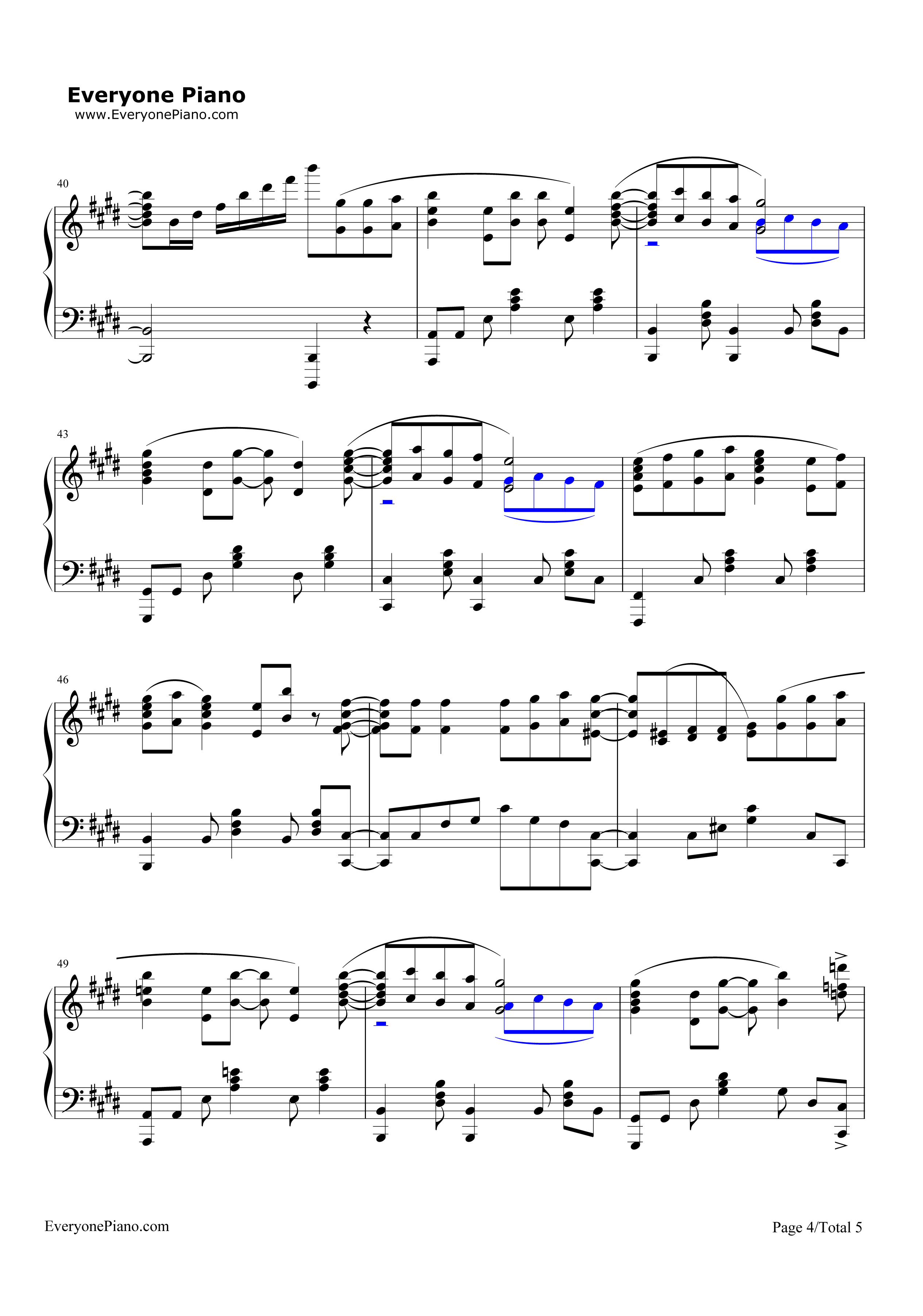 ノーポイッ！钢琴谱_Petit_Rabbit's