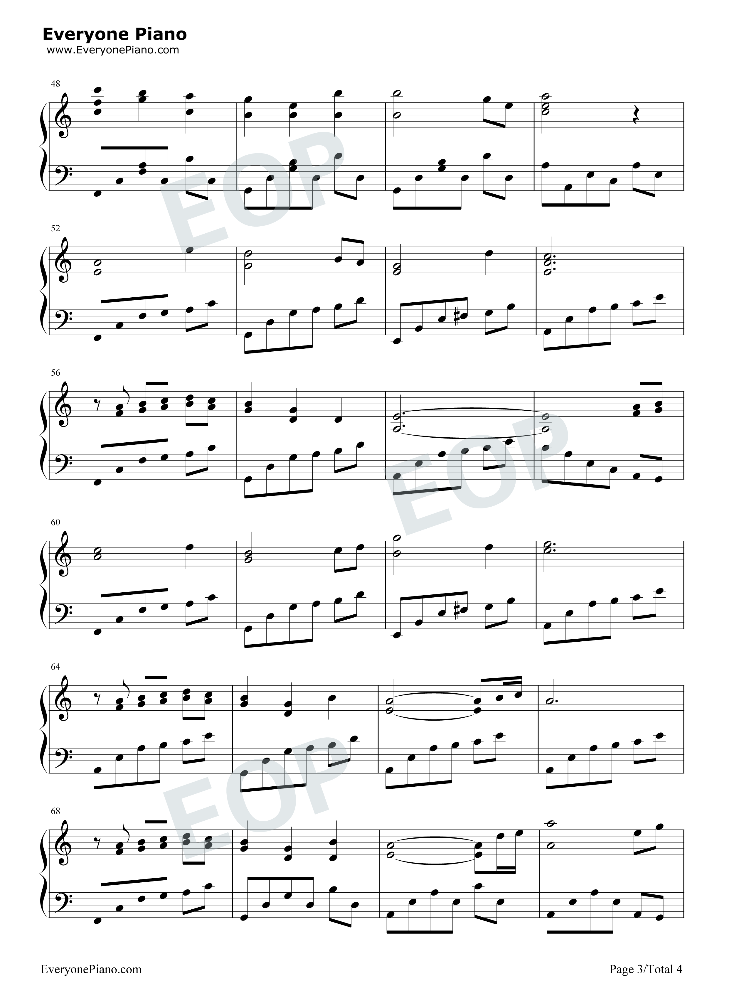 拥抱粉雪钢琴谱_饭冢雅弓