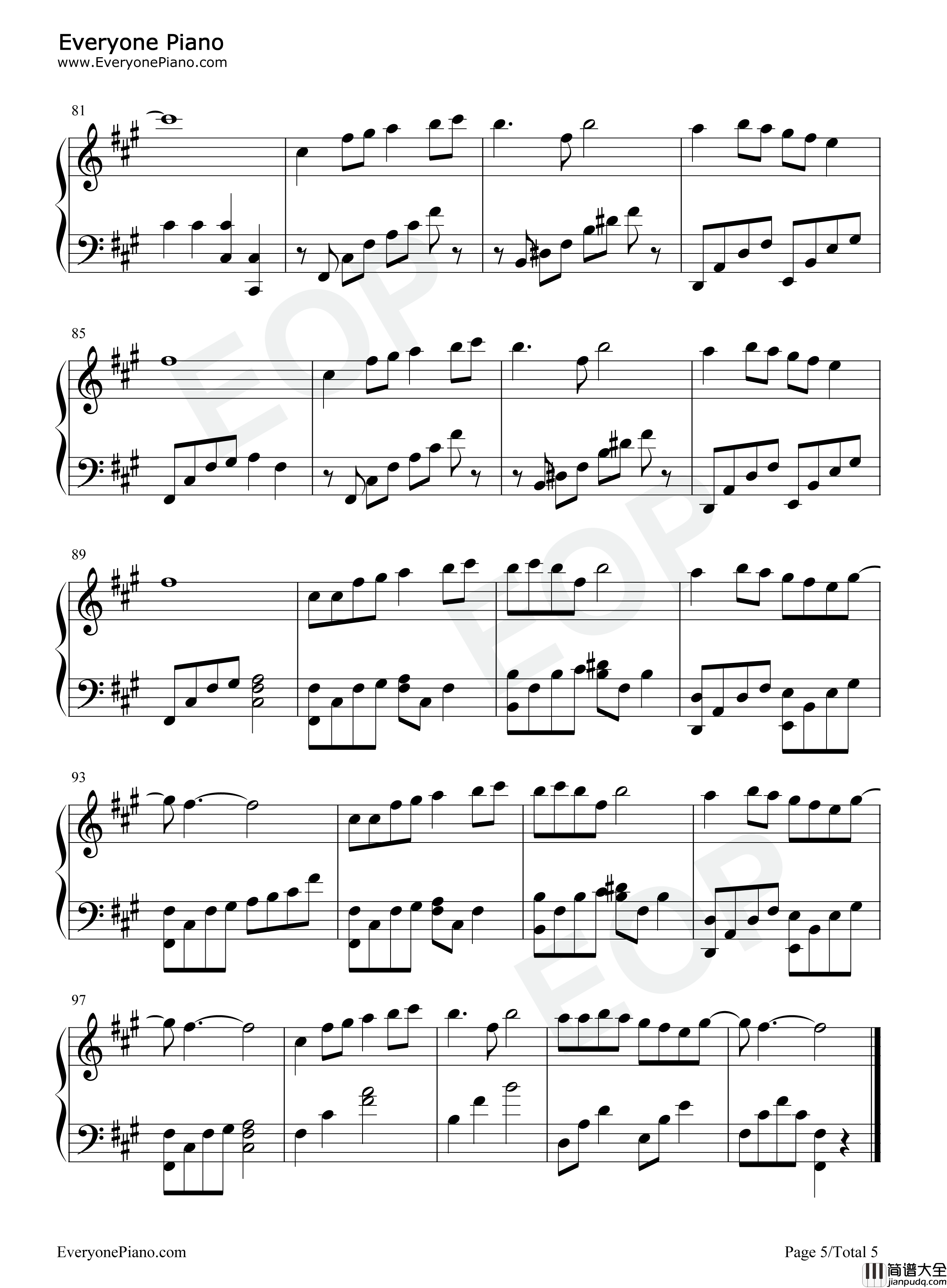 DAY BY DAY钢琴谱_T_ara