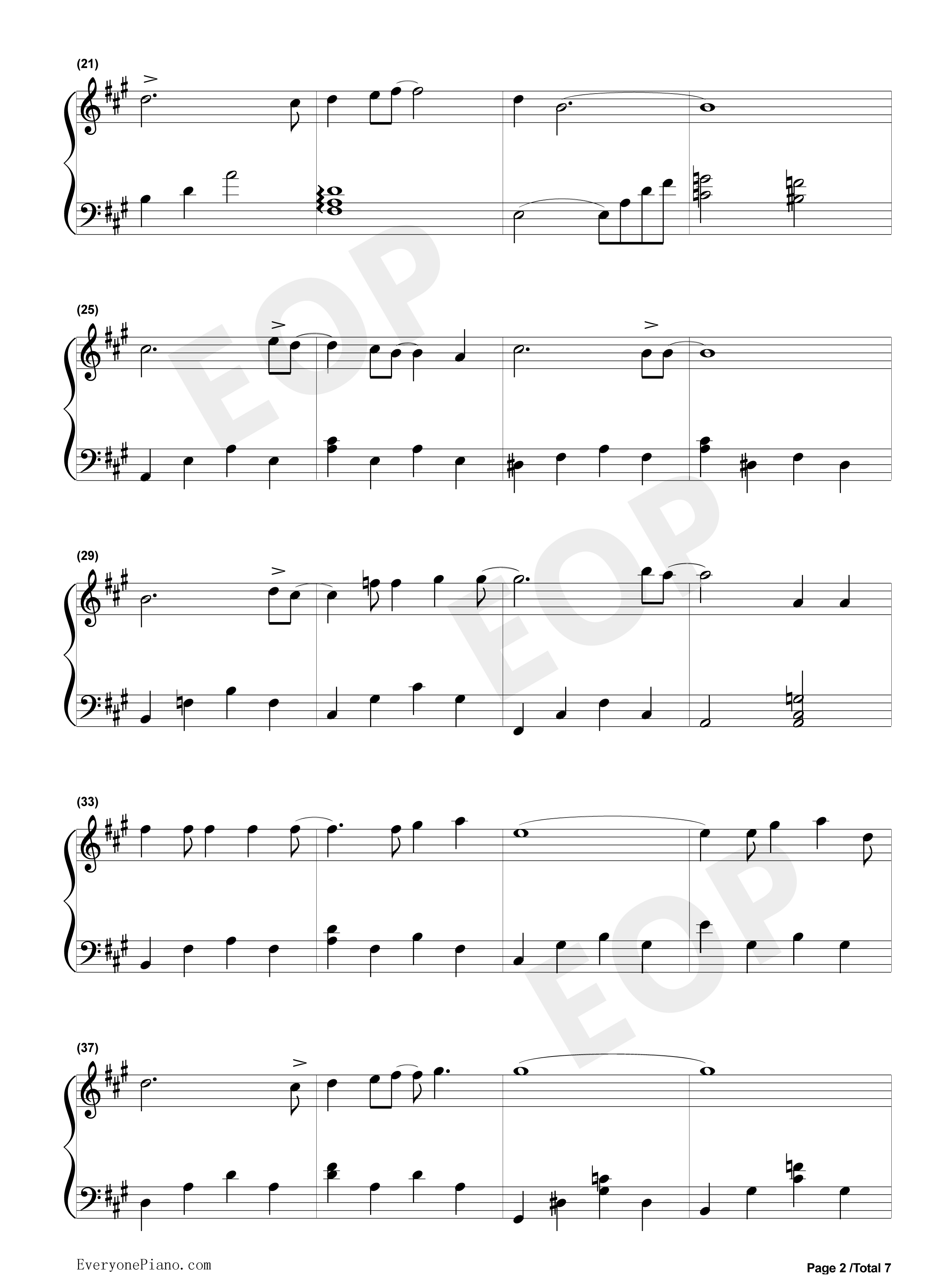 爱的回归线_钢琴谱_陈韵若__陈每文