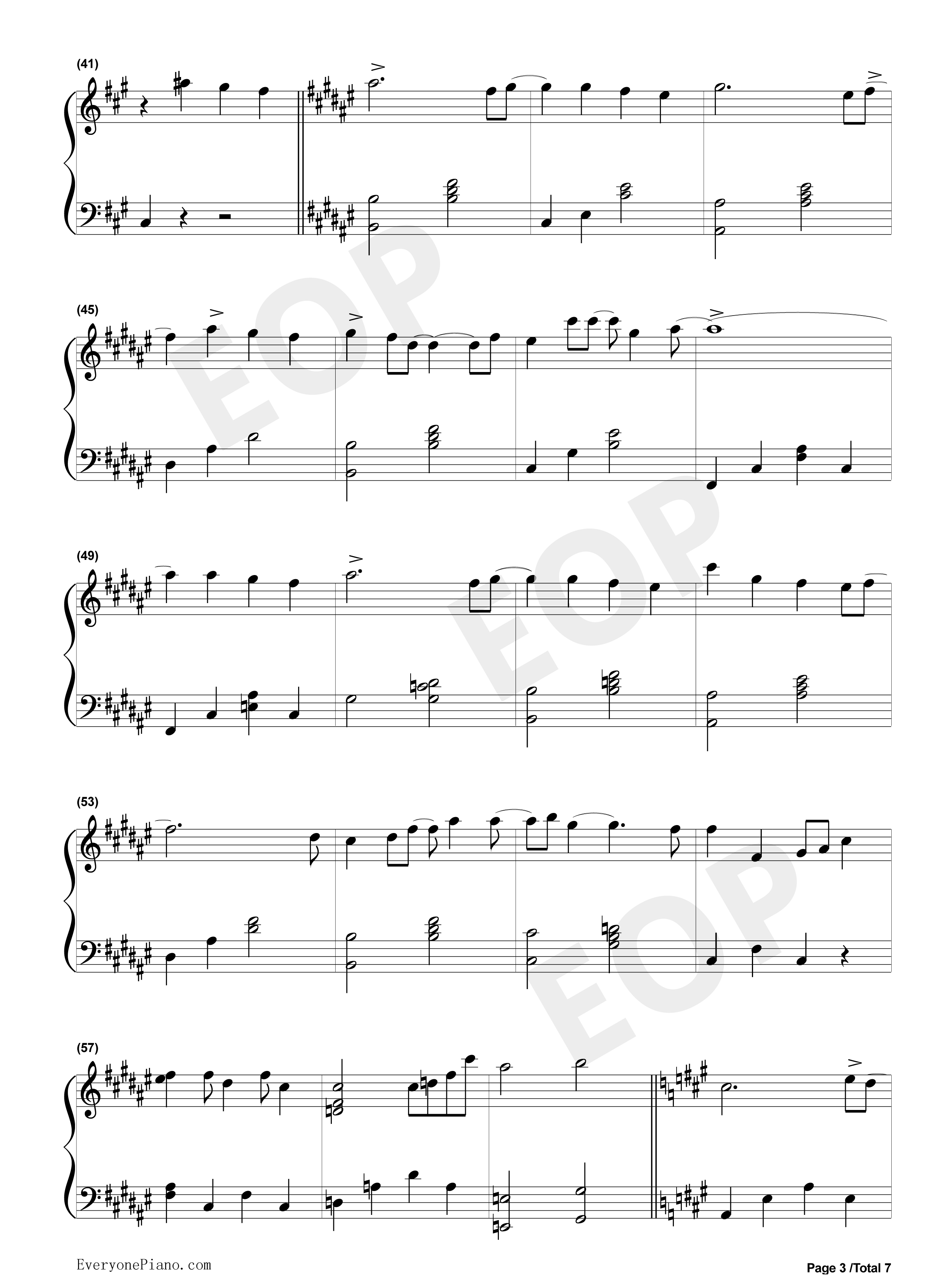 爱的回归线_钢琴谱_陈韵若__陈每文