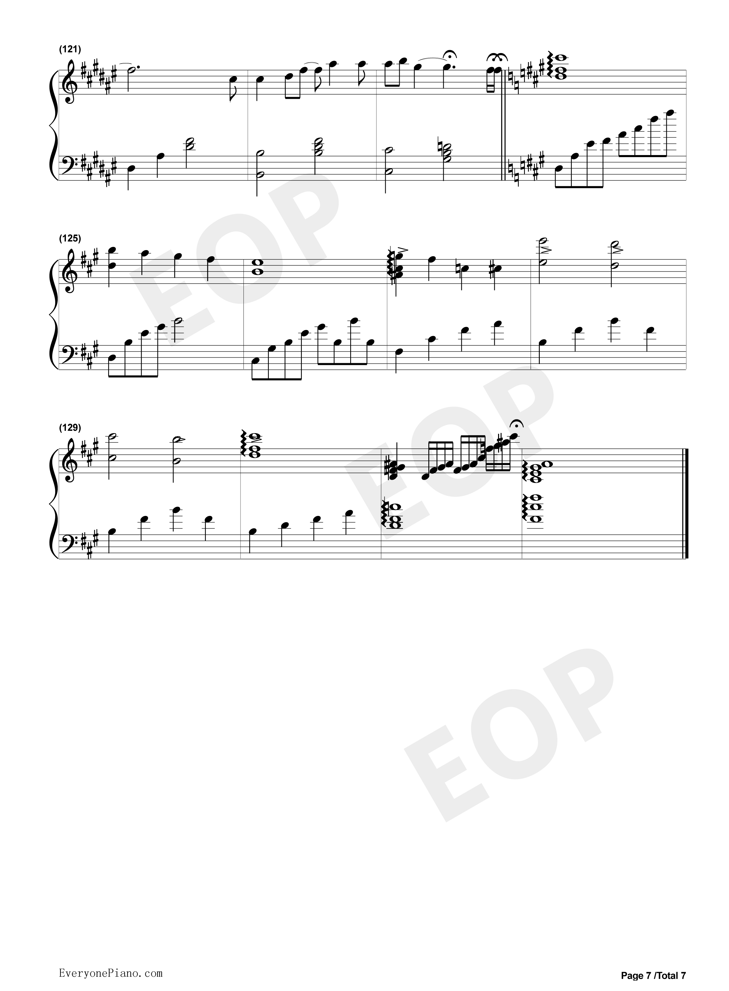 爱的回归线_钢琴谱_陈韵若__陈每文