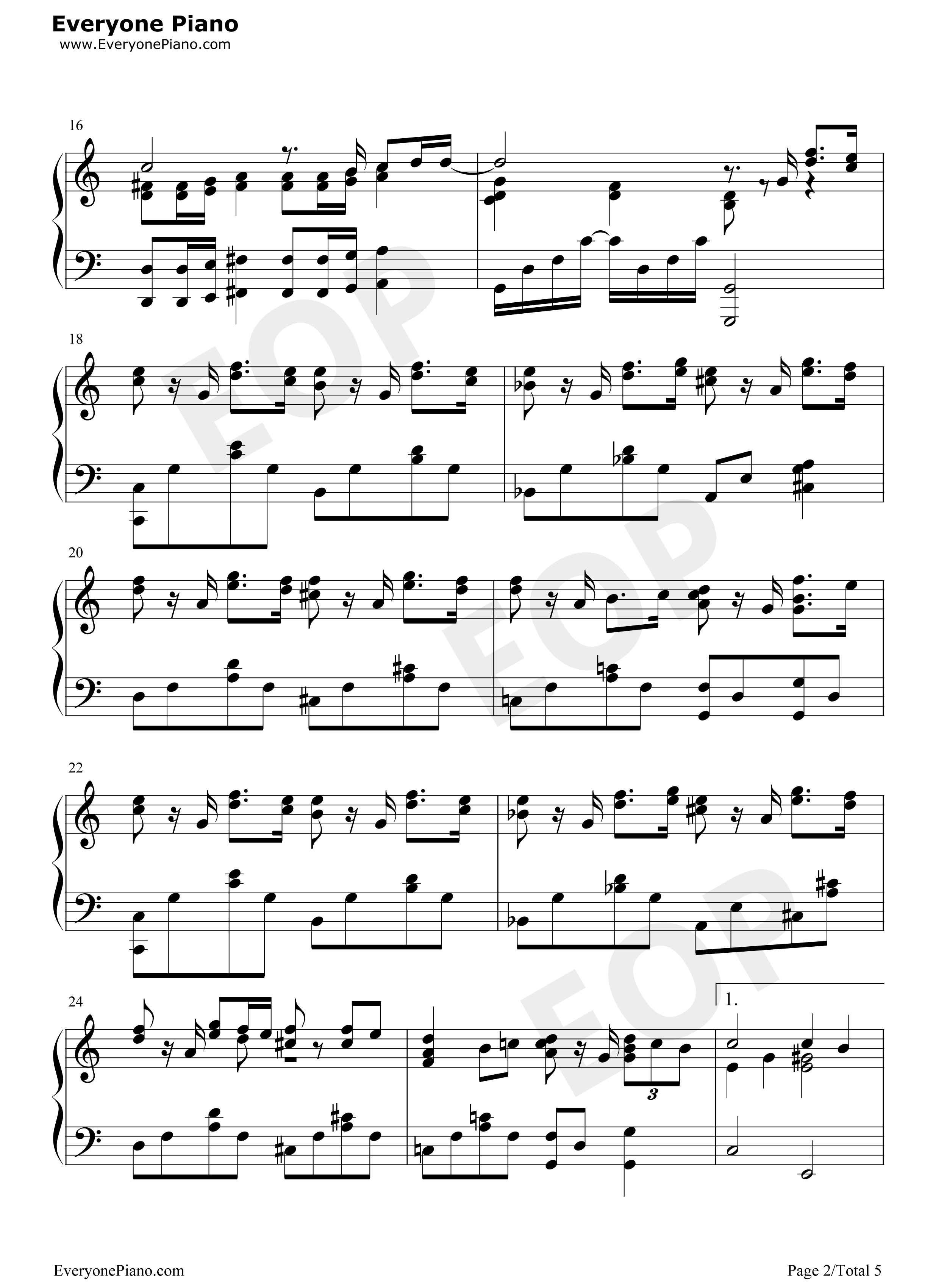 仆は君に恋をする钢琴谱_平井坚