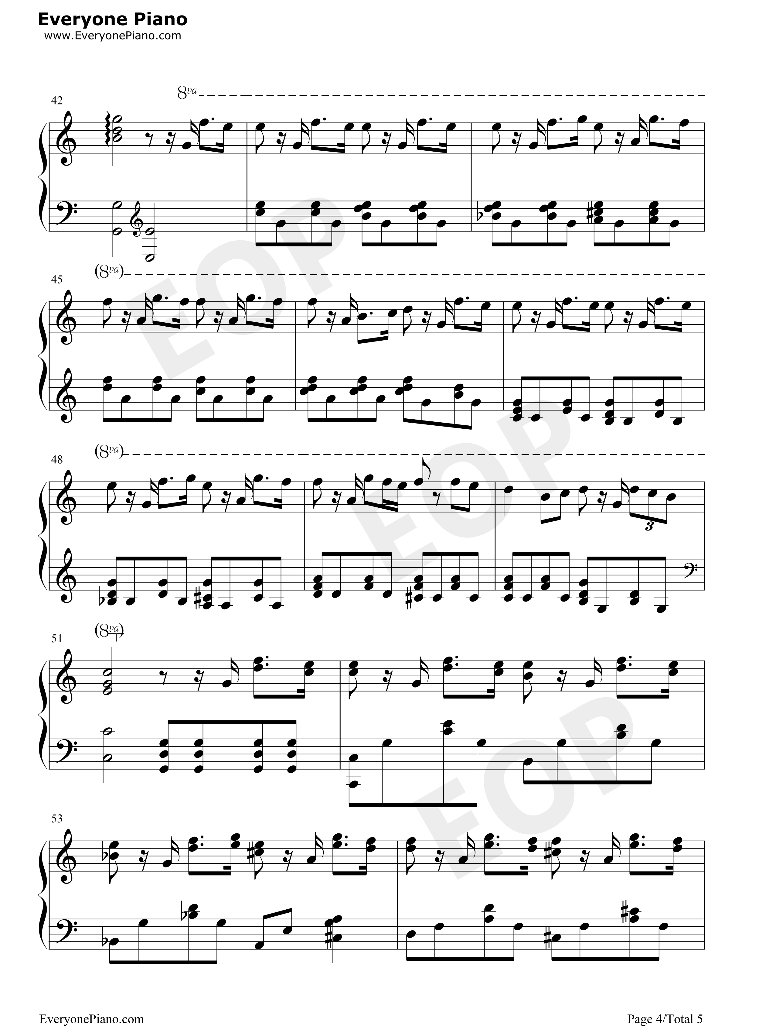 仆は君に恋をする钢琴谱_平井坚