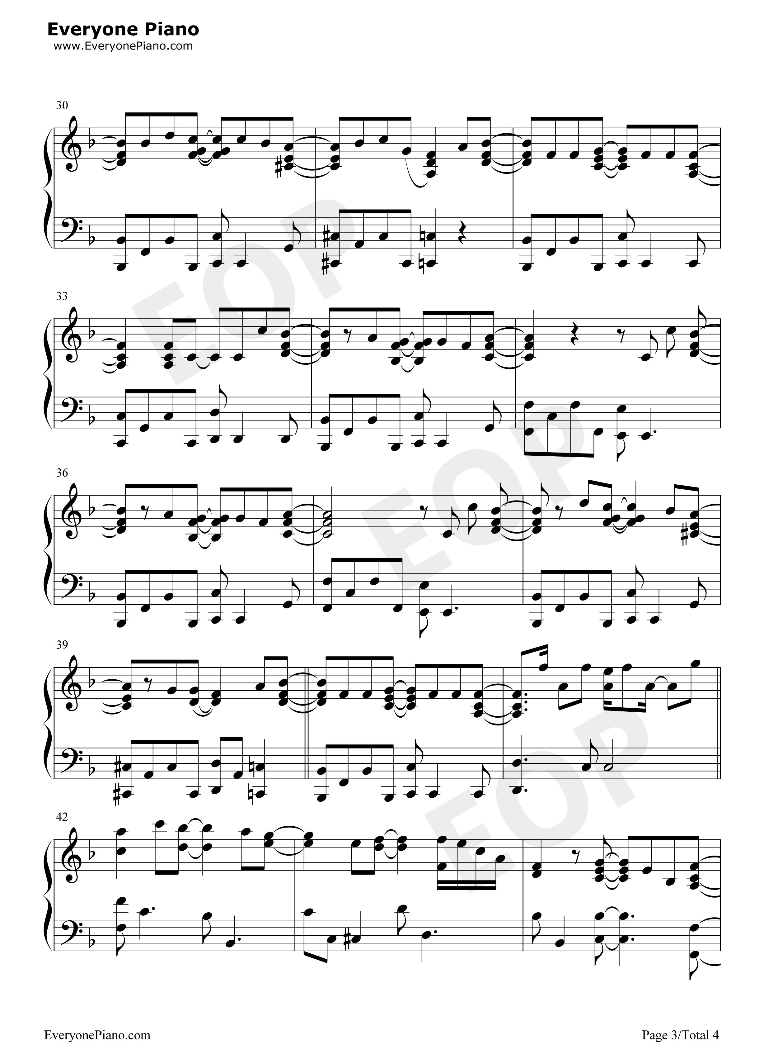 Touch_Love钢琴谱_T尹美莱