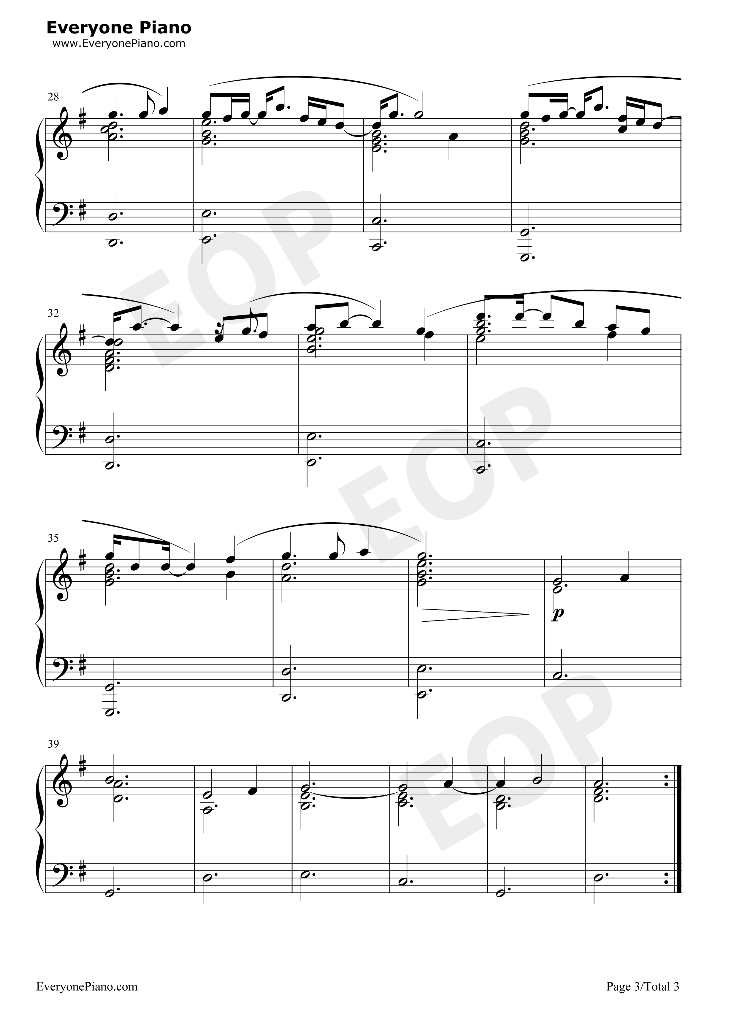 遥か彼方钢琴谱_Rita