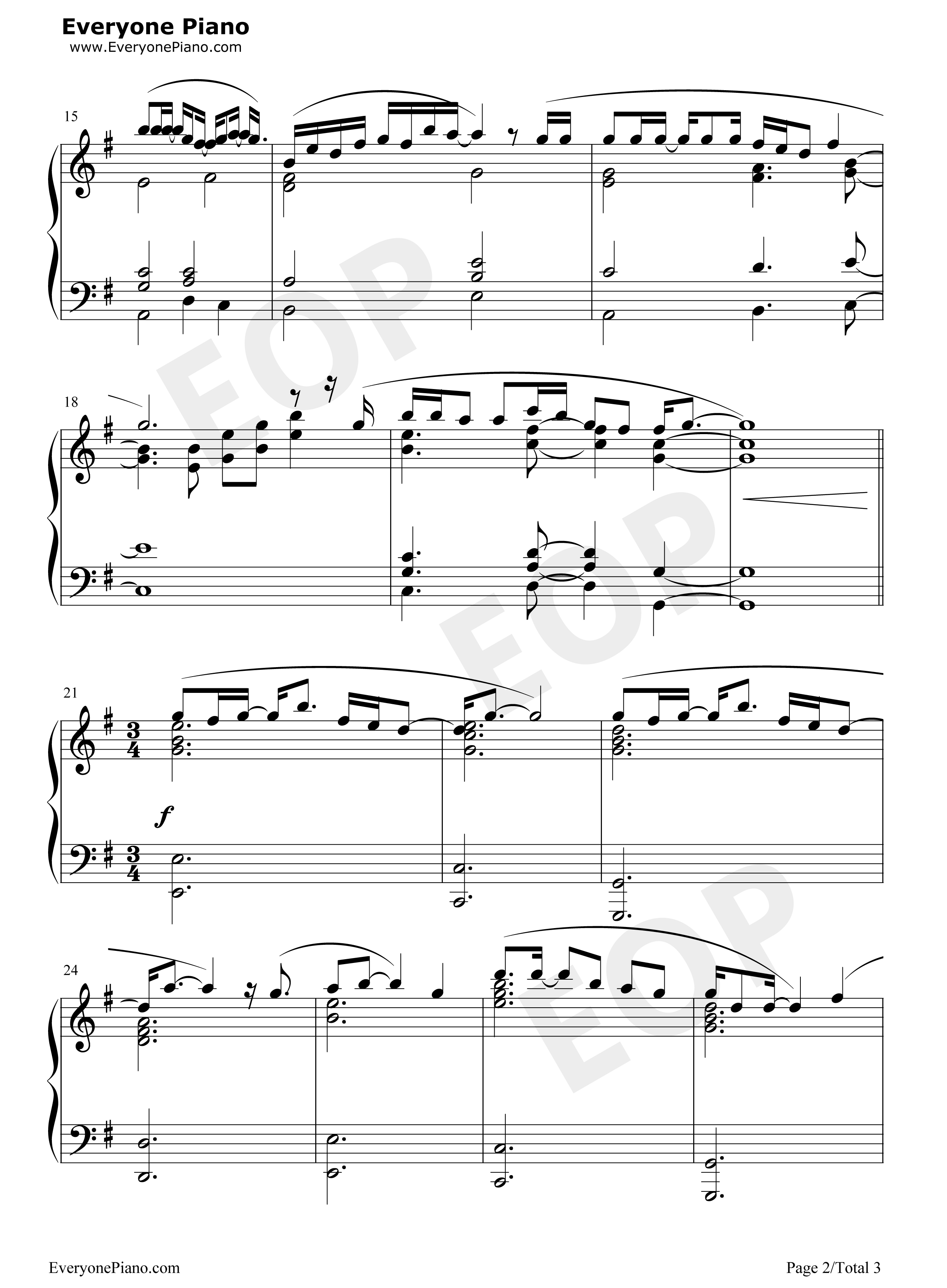 遥か彼方钢琴谱_Rita