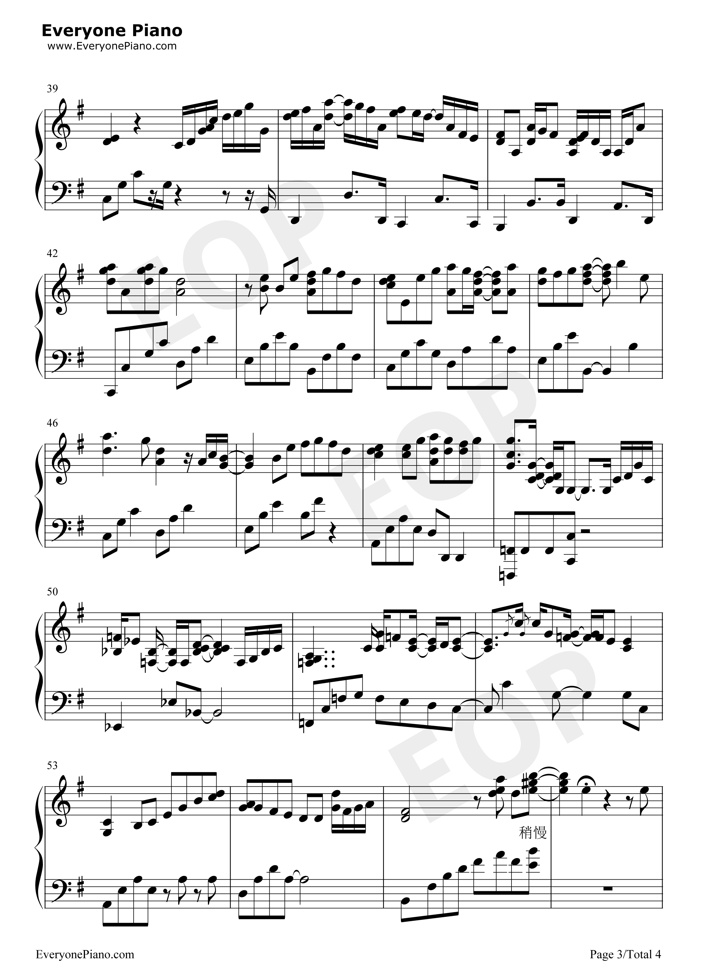 粉雪钢琴谱_Remioromen