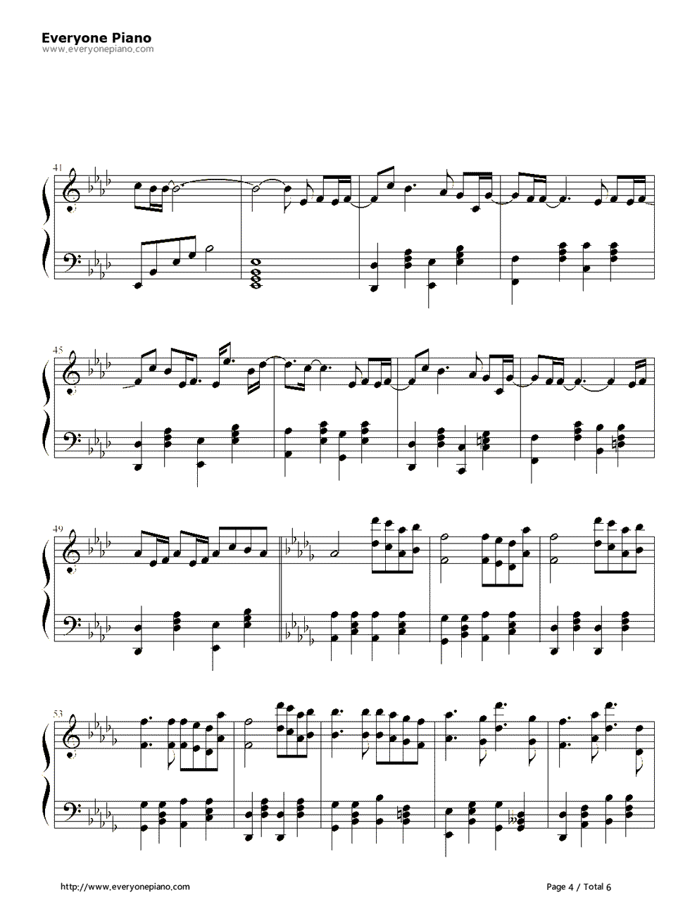 ただいま钢琴谱_一青窈