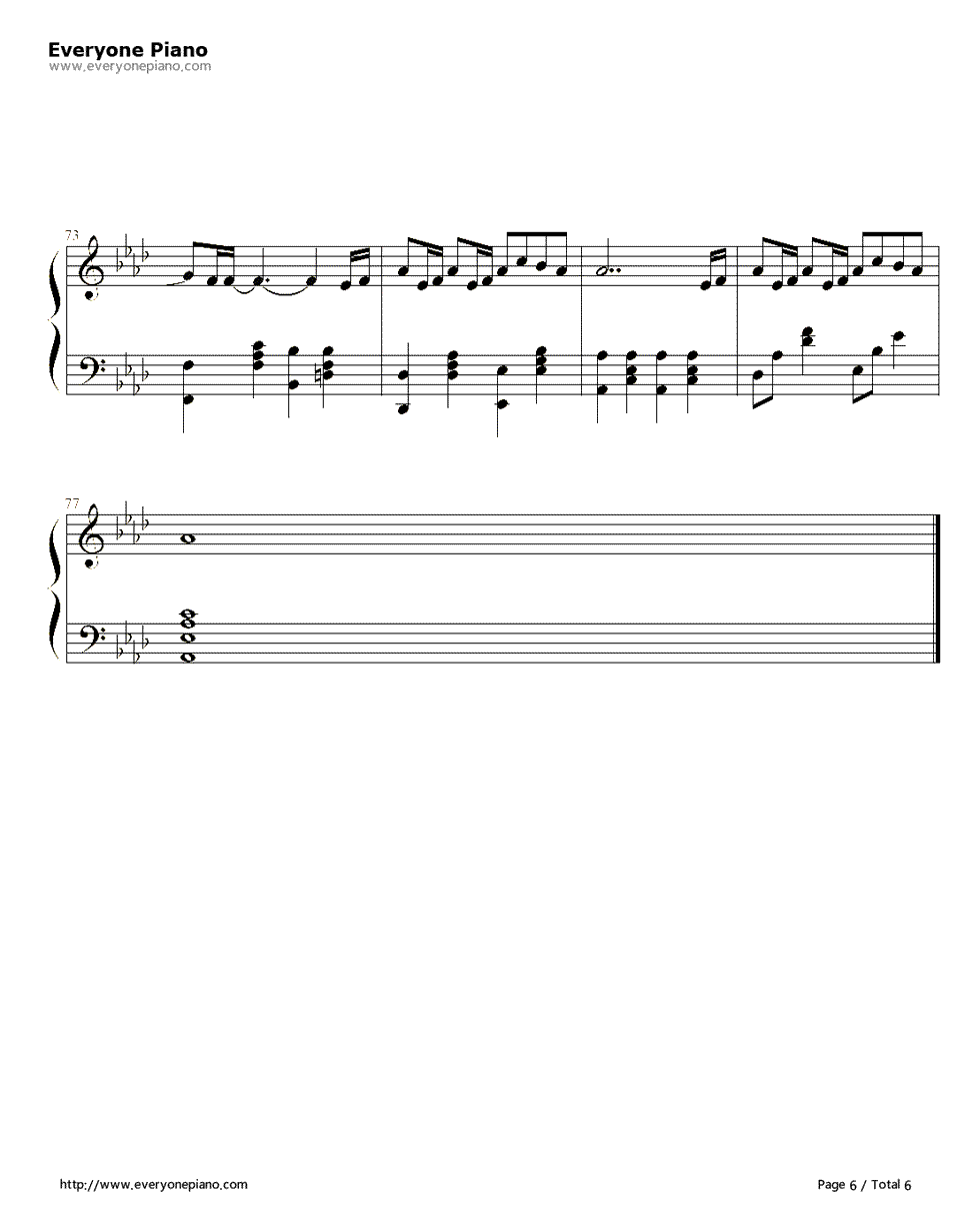 ただいま钢琴谱_一青窈