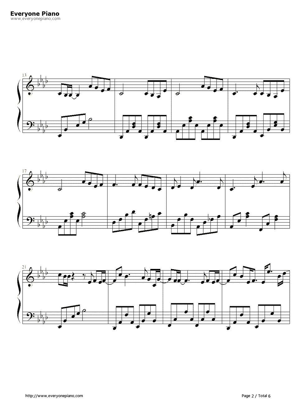 ただいま钢琴谱_一青窈