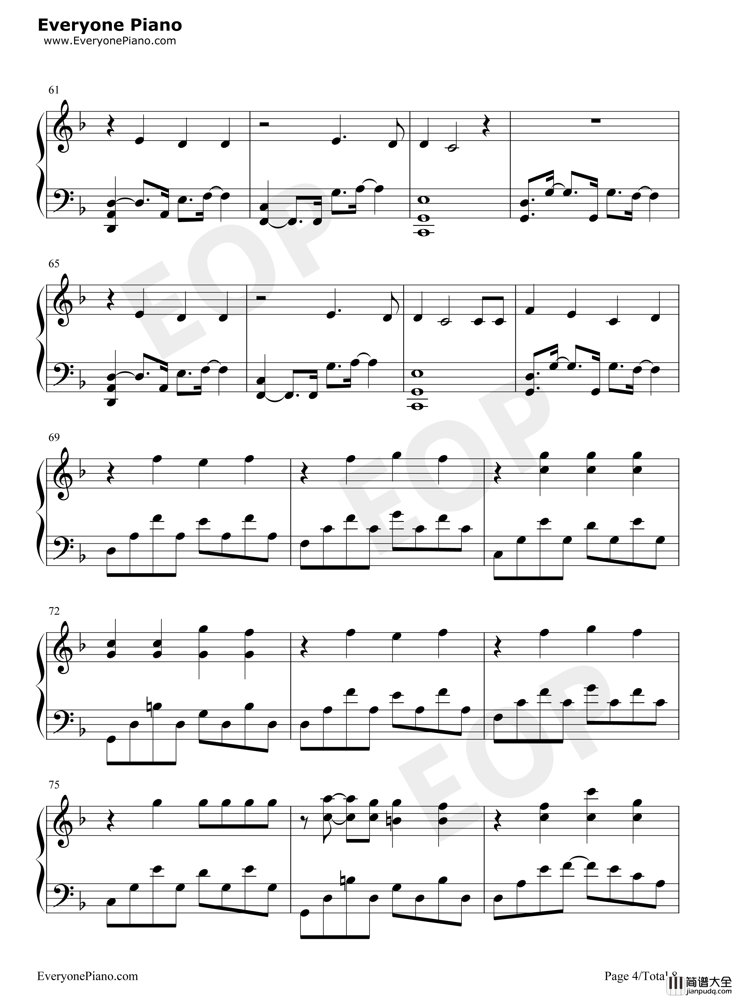 How_You_Remind_Me钢琴谱_Avril_Lavigne