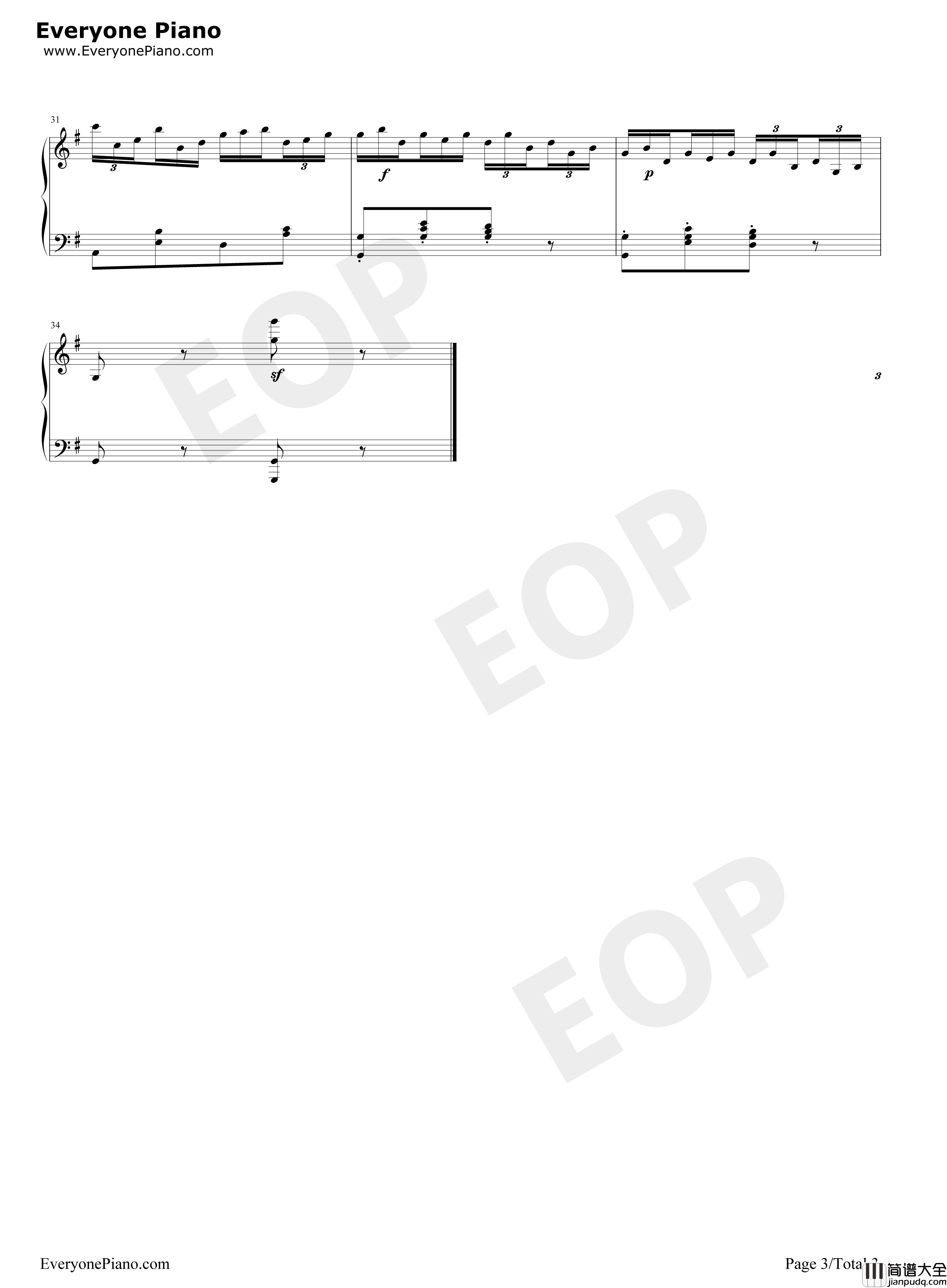 斗琴一钢琴谱_周杰伦