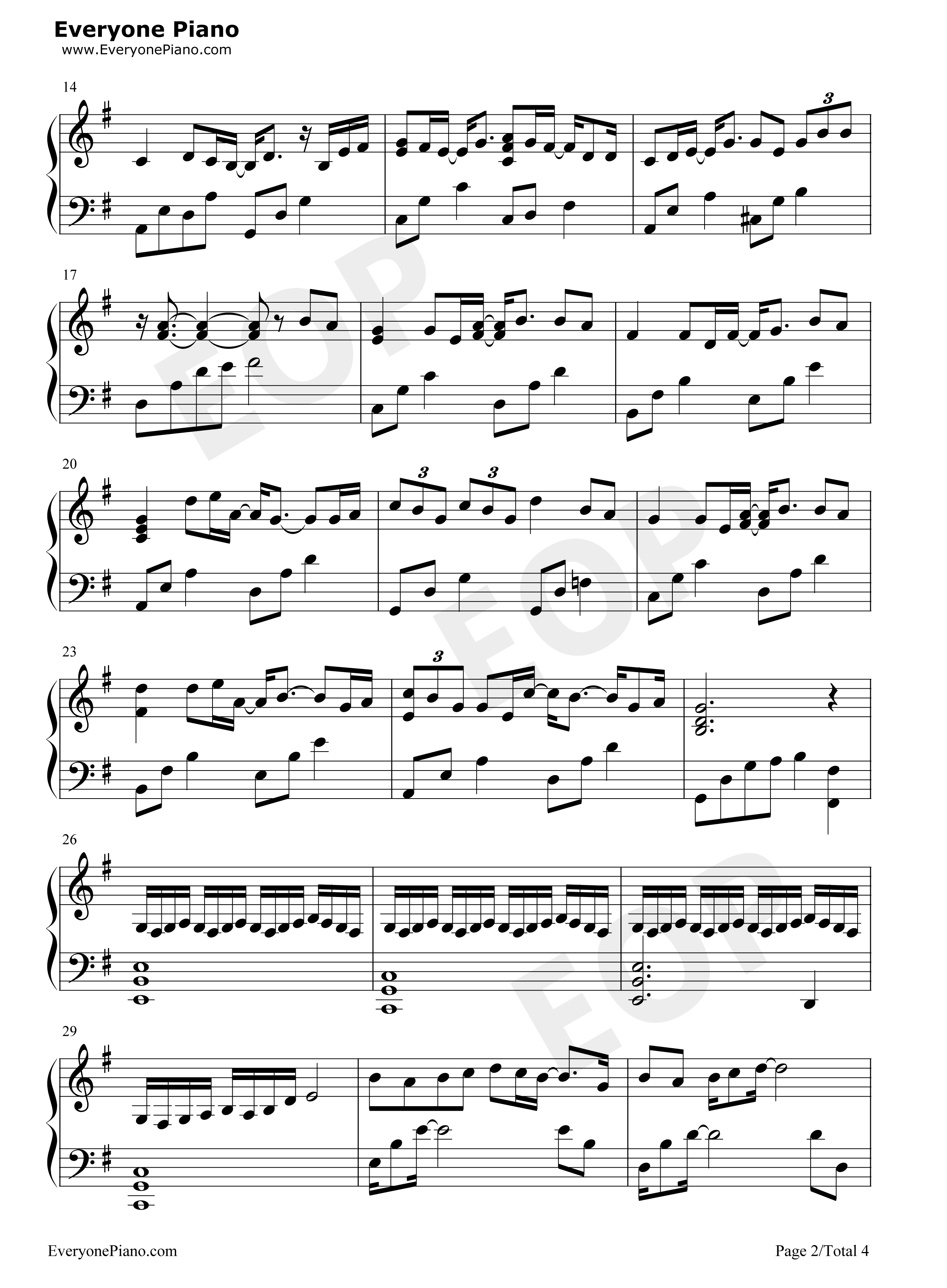 命运钢琴谱_家家