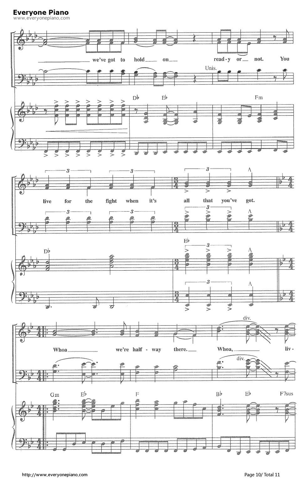 Livin'_on_a_prayer钢琴谱_Bon_Jovi_邦乔维