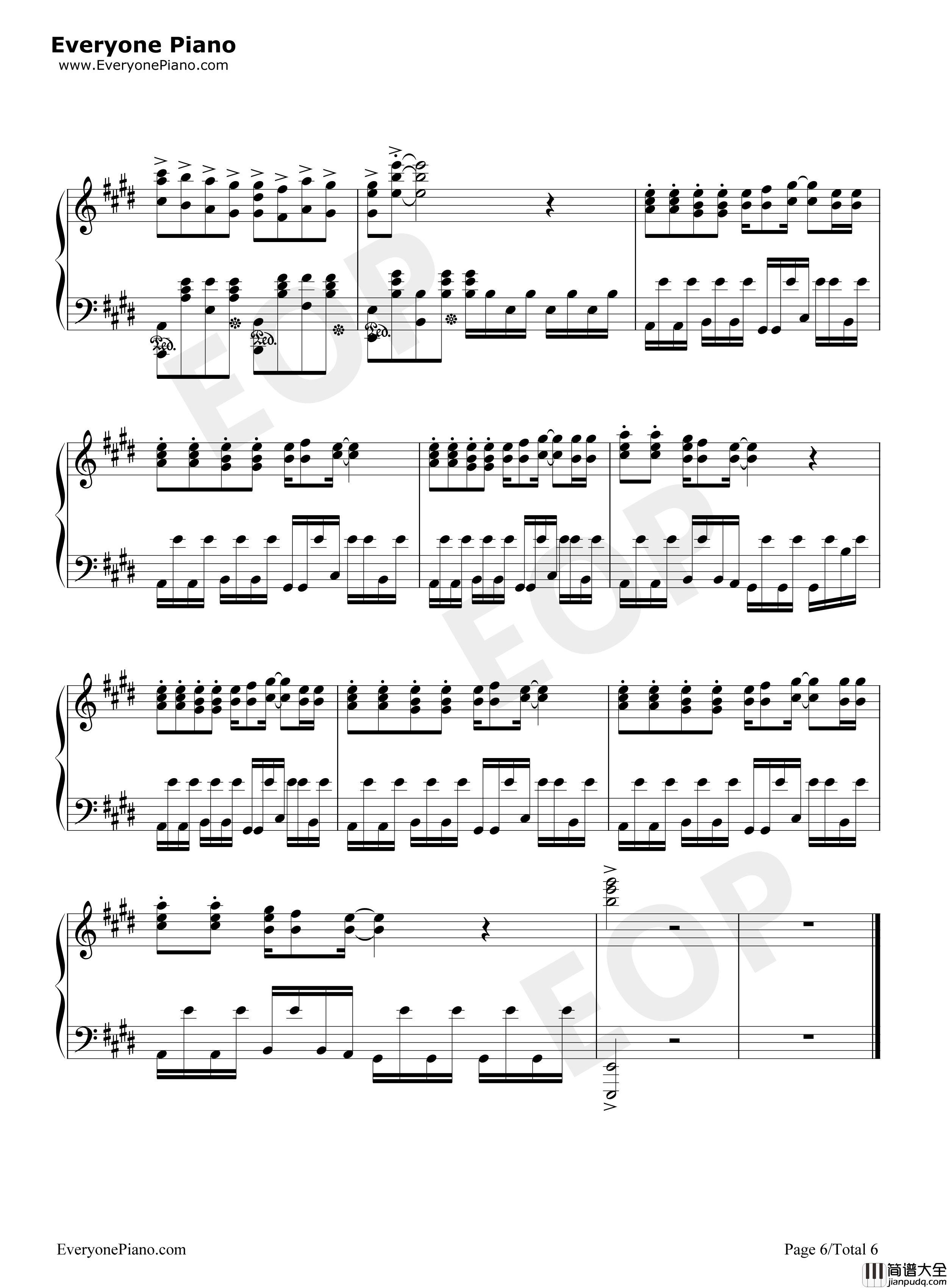 Lost_my_music钢琴谱_平野绫