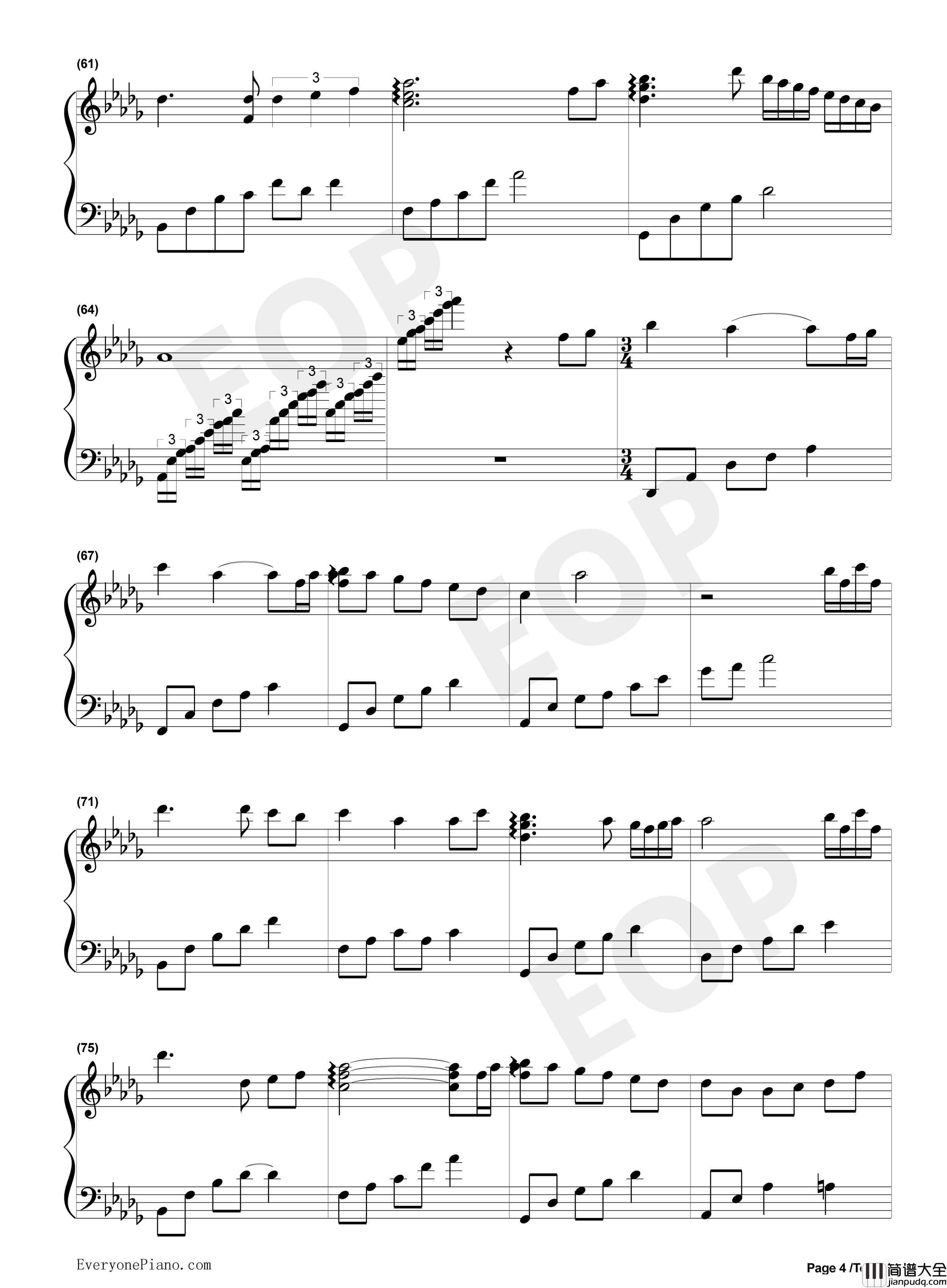 复苏钢琴谱_The_Daydream__白日梦