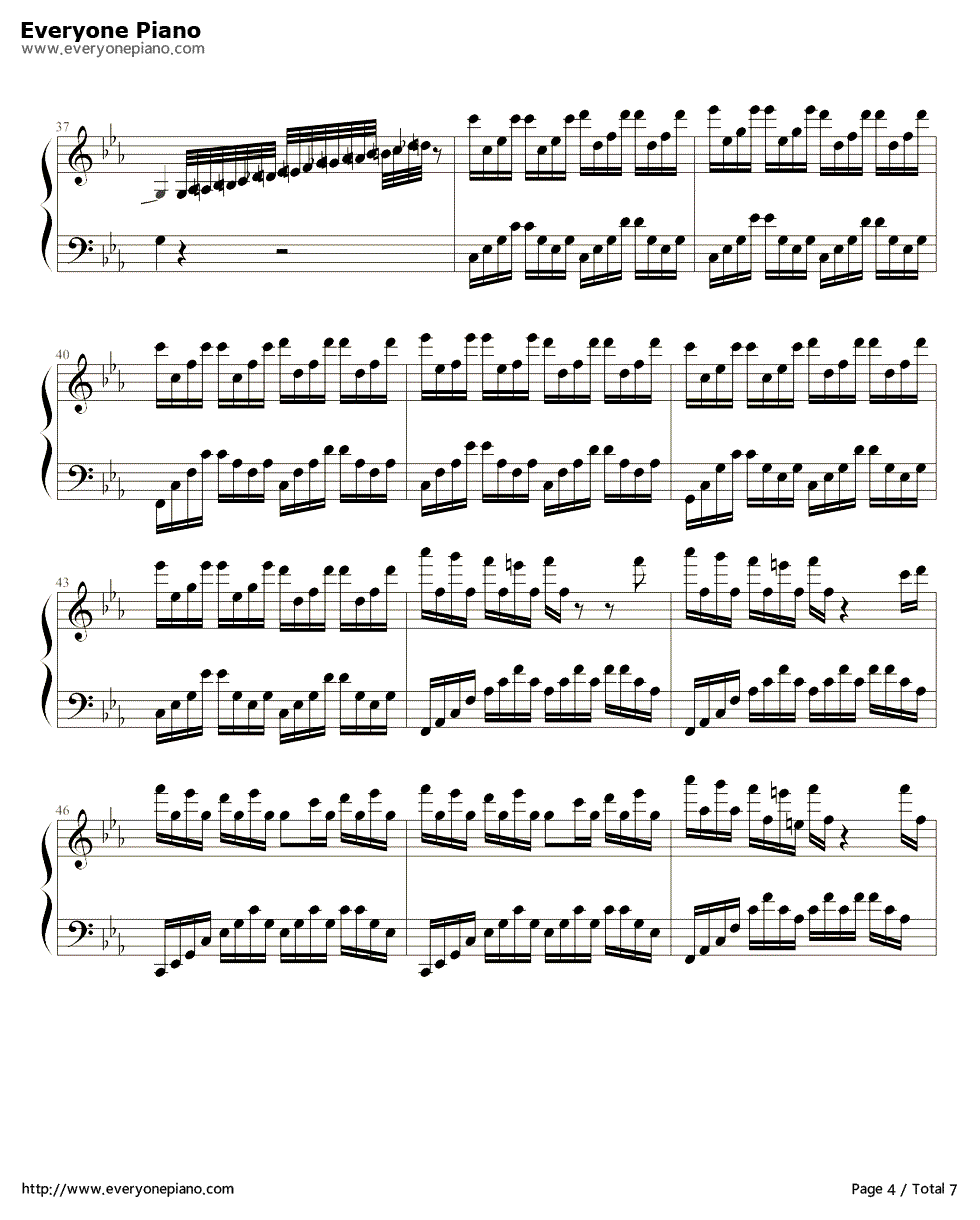 Hana's_Eyes钢琴谱_马克西姆__Maksim_Mrvica