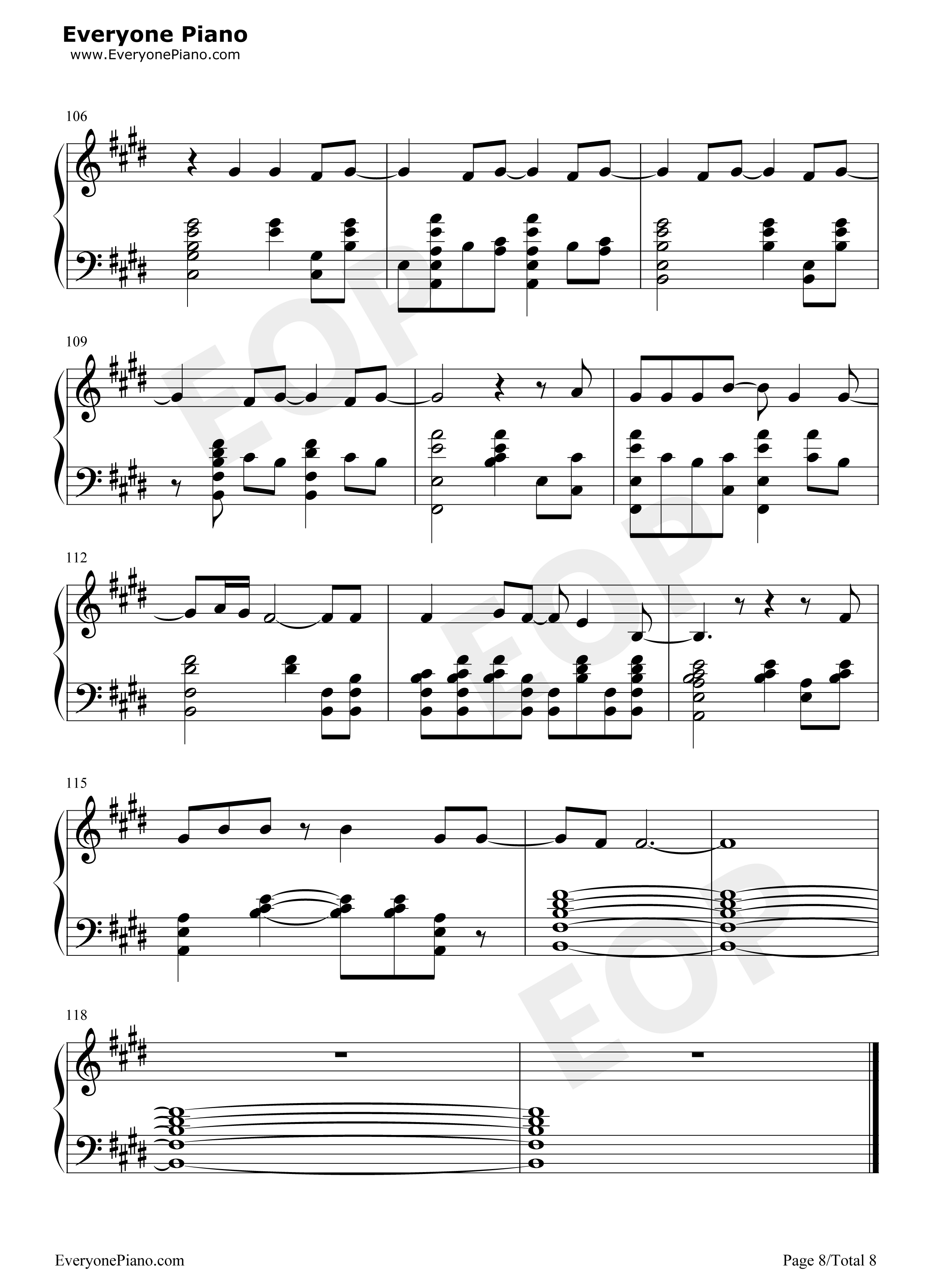 Dont_Tell_Me钢琴谱_艾薇儿