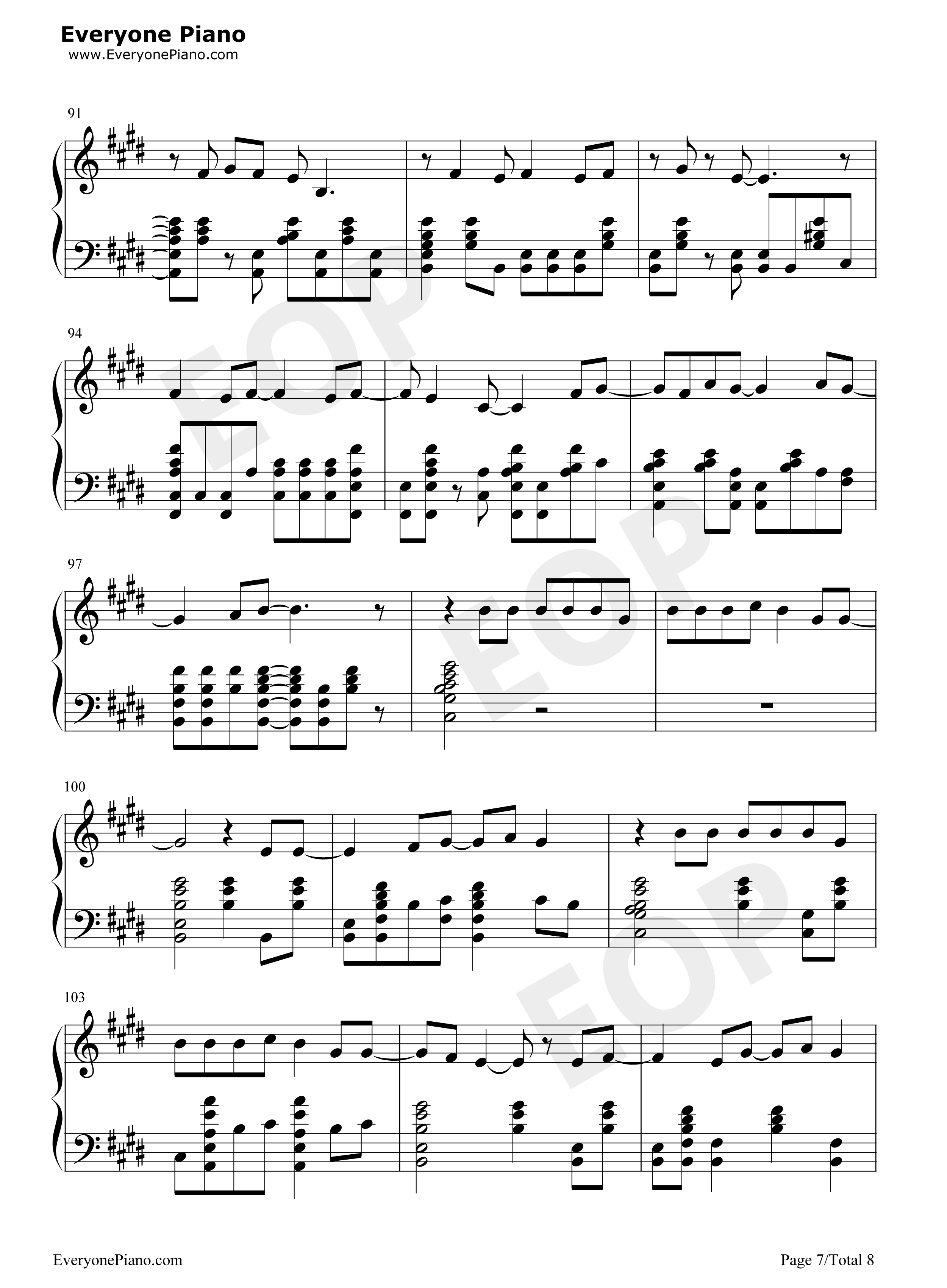 Dont_Tell_Me钢琴谱_艾薇儿