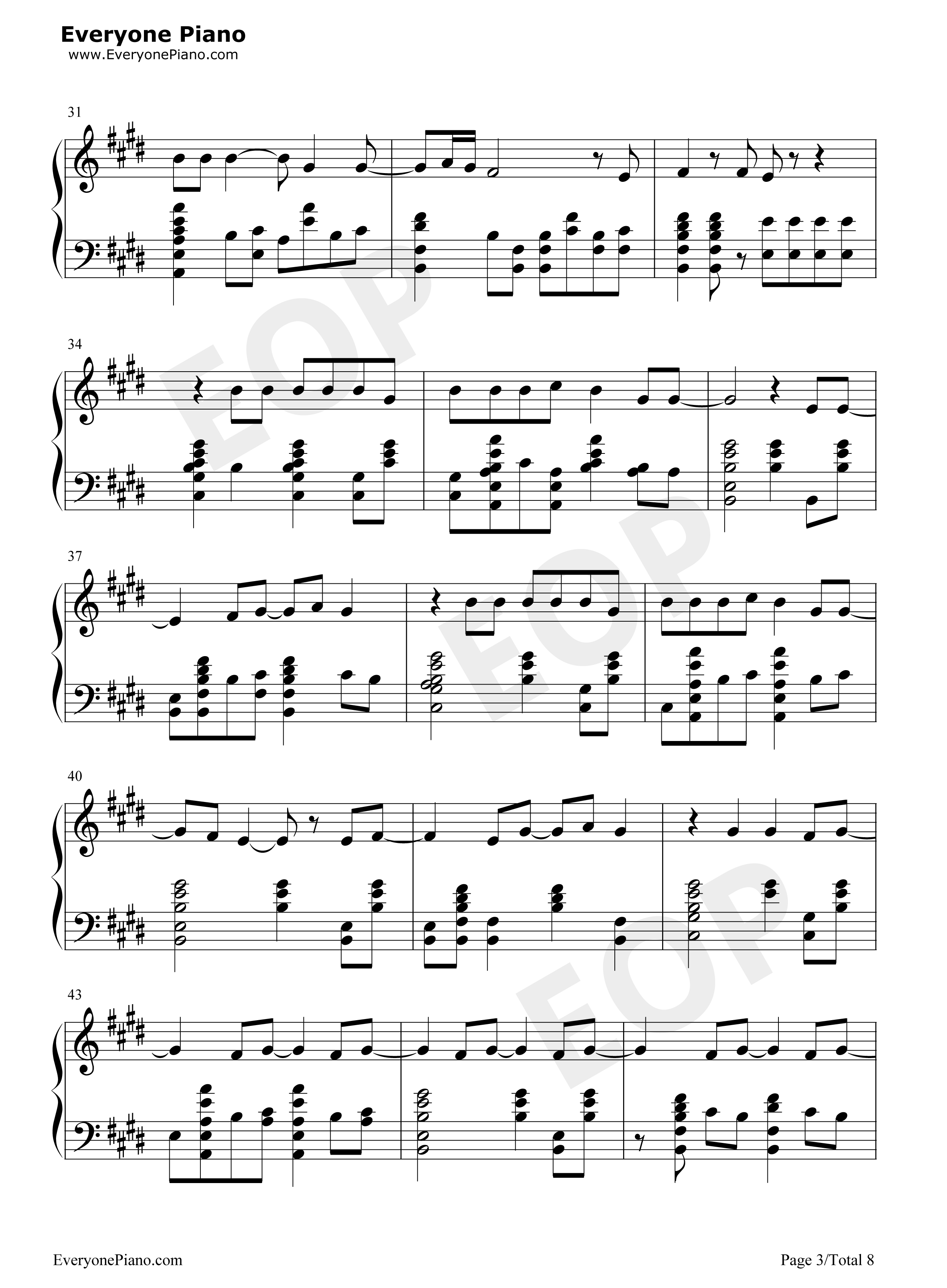 Dont_Tell_Me钢琴谱_艾薇儿