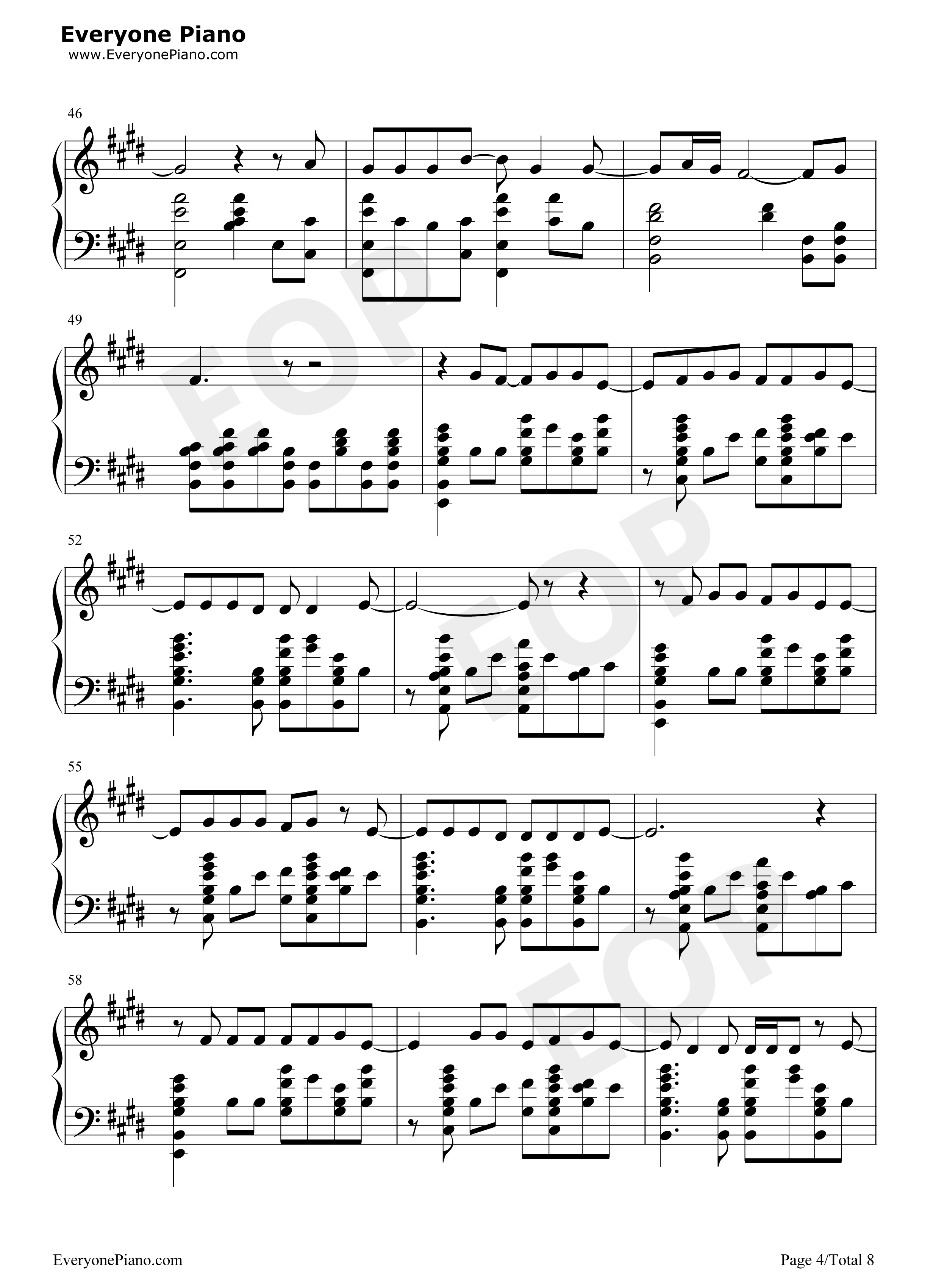 Dont_Tell_Me钢琴谱_艾薇儿