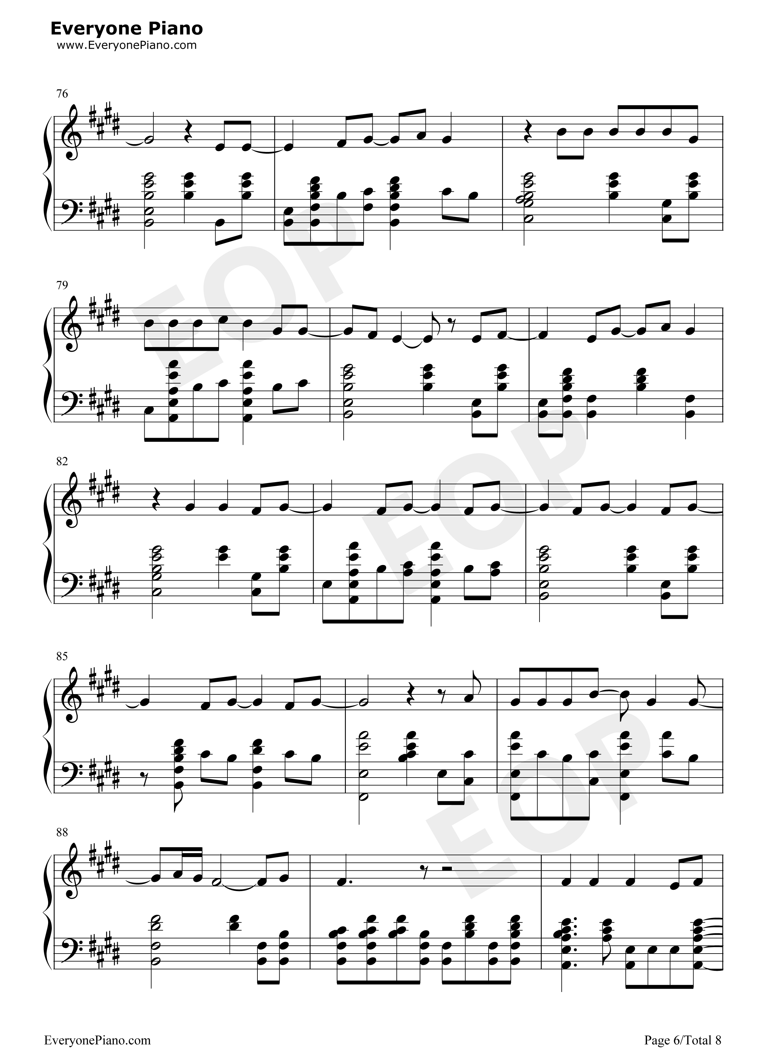 Dont_Tell_Me钢琴谱_艾薇儿