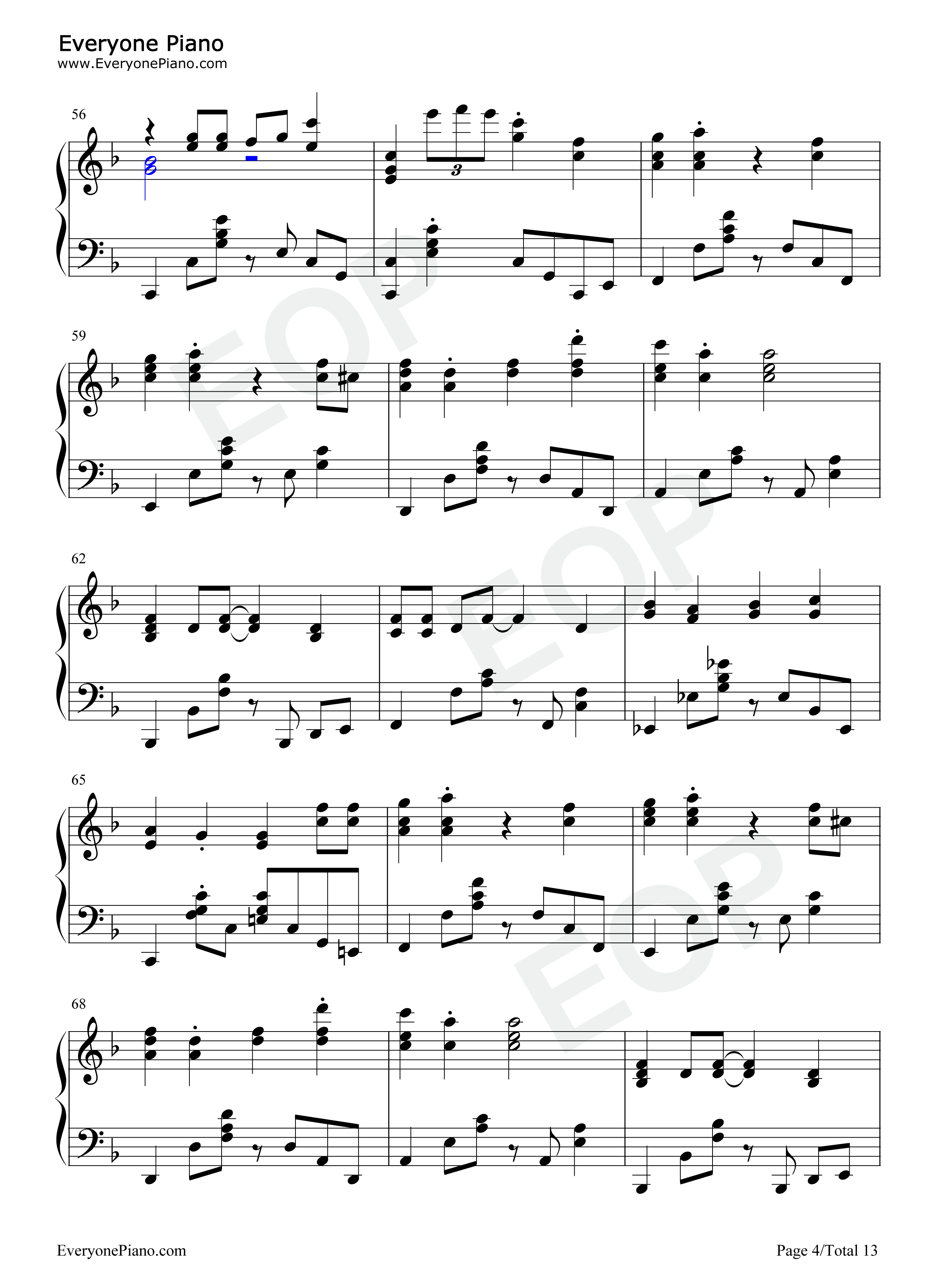 キョリ感钢琴谱_ハコニワリリィ