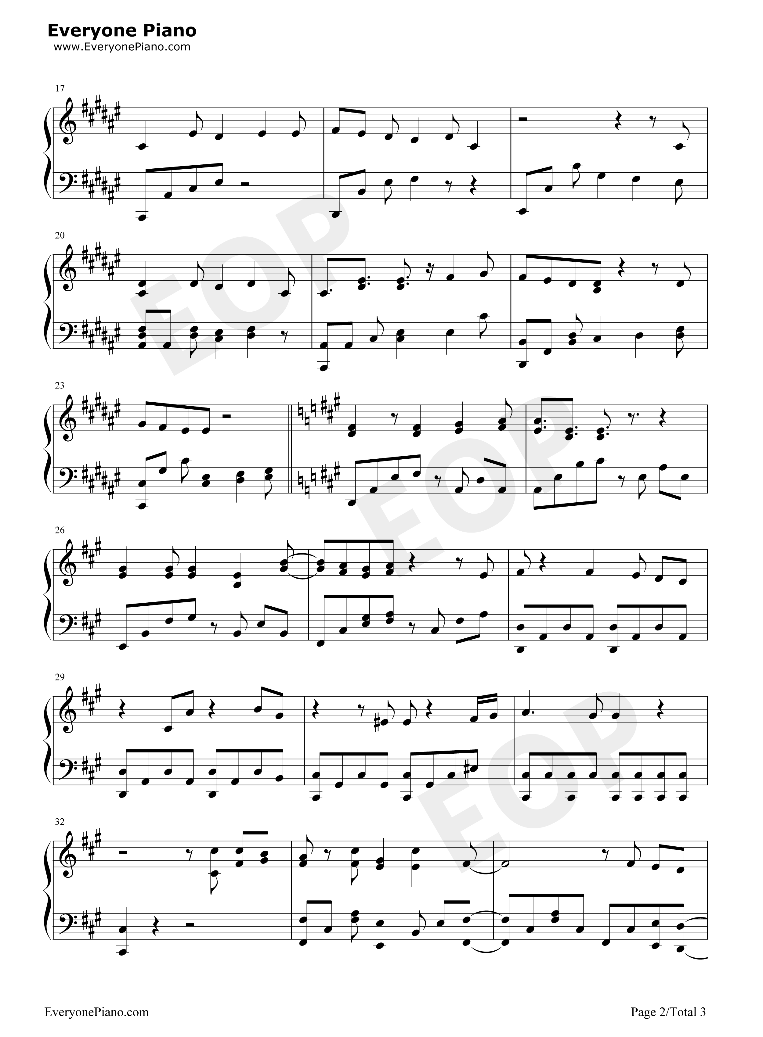 给予爱之金盏花钢琴谱_小高光太郎