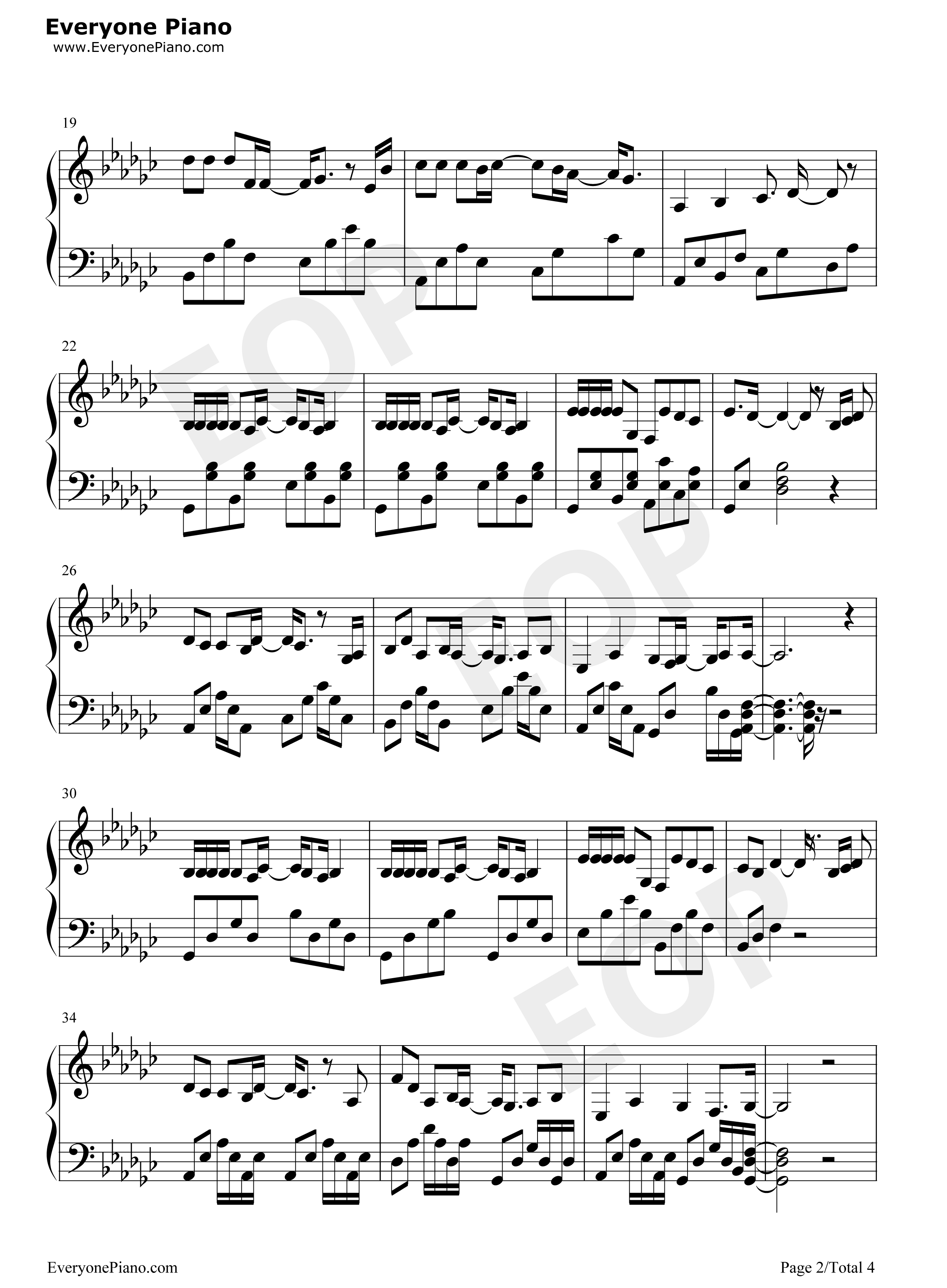 我的离开也是爱钢琴谱_许廷铿