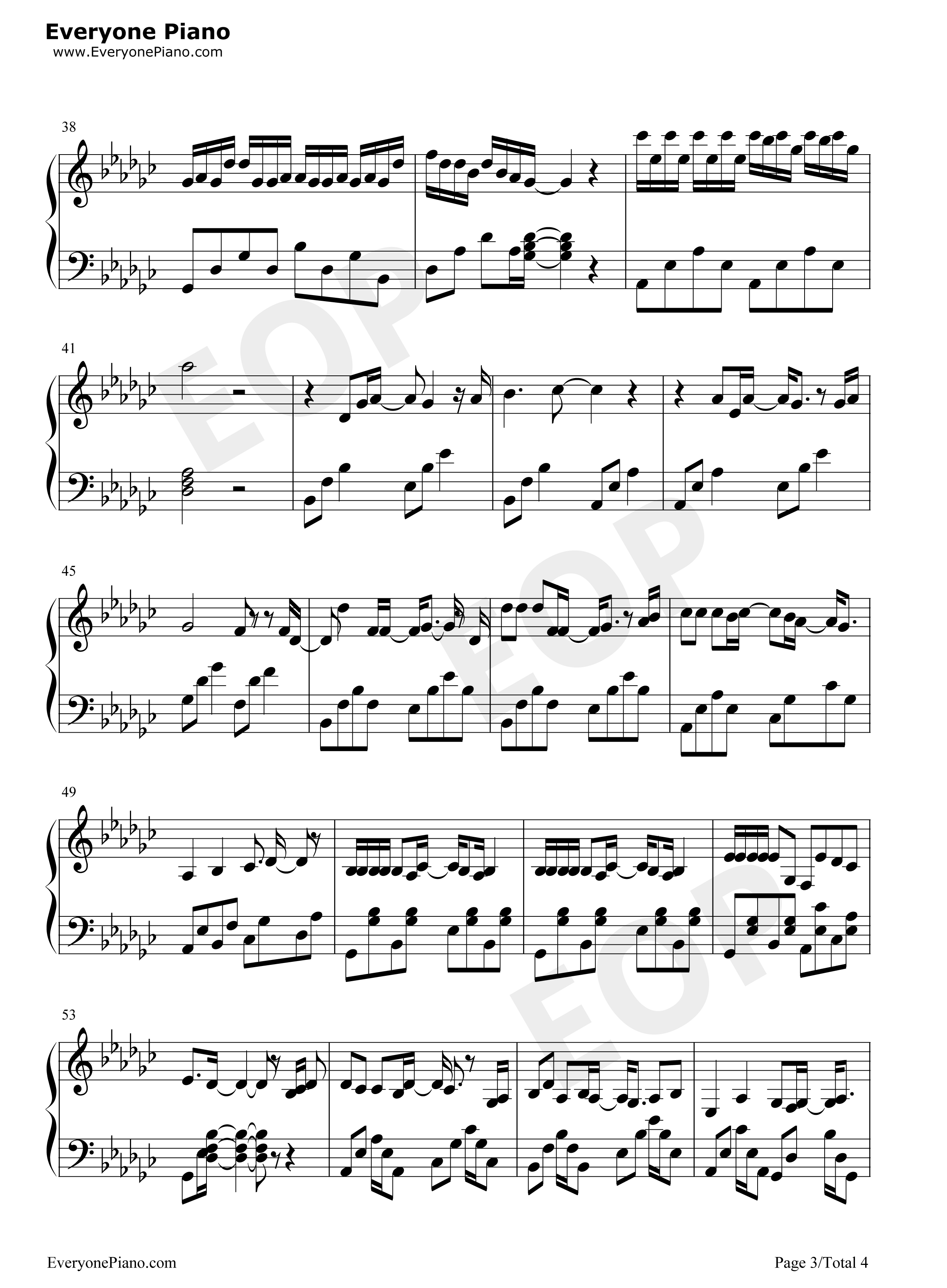 我的离开也是爱钢琴谱_许廷铿