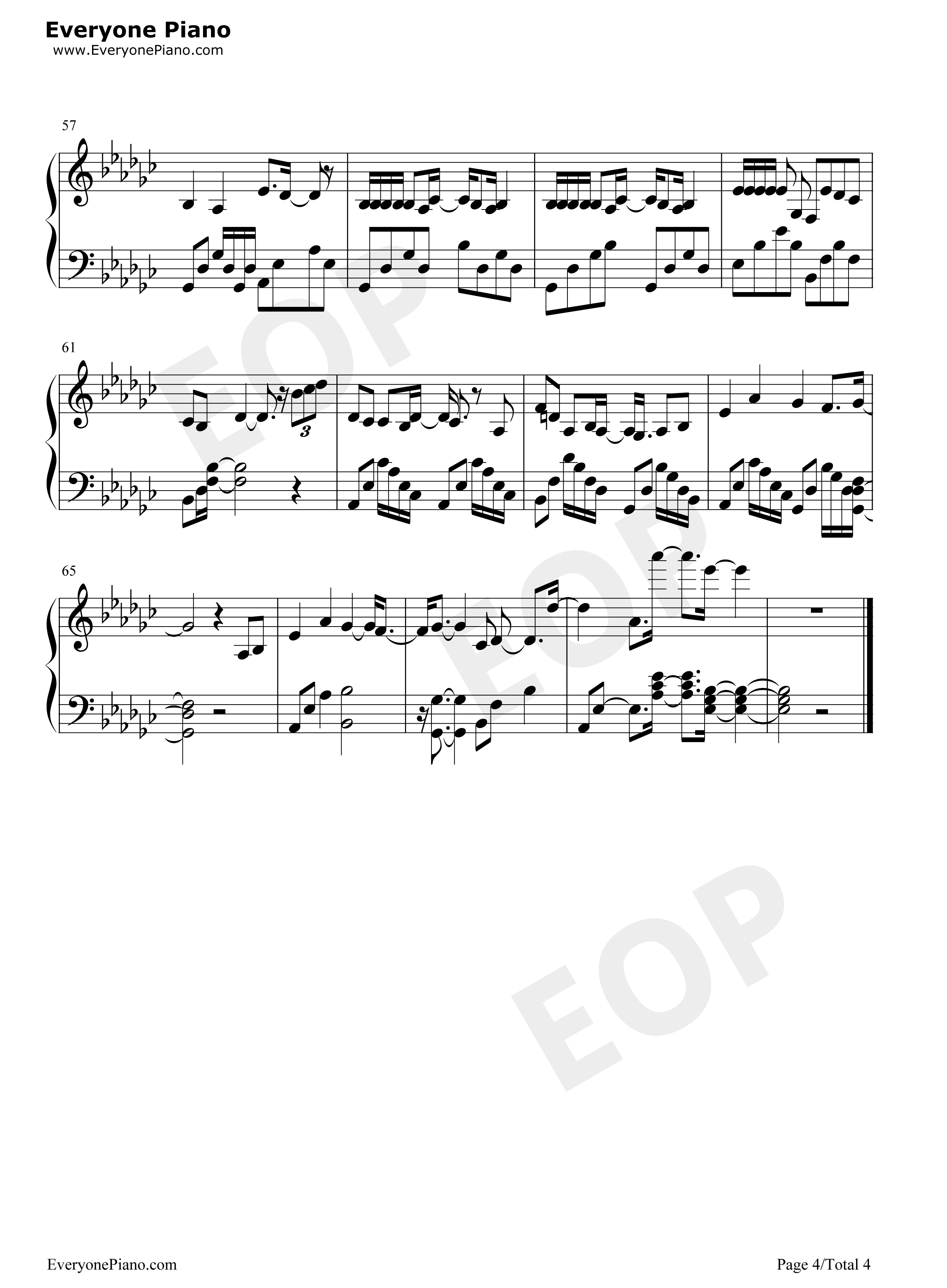 我的离开也是爱钢琴谱_许廷铿