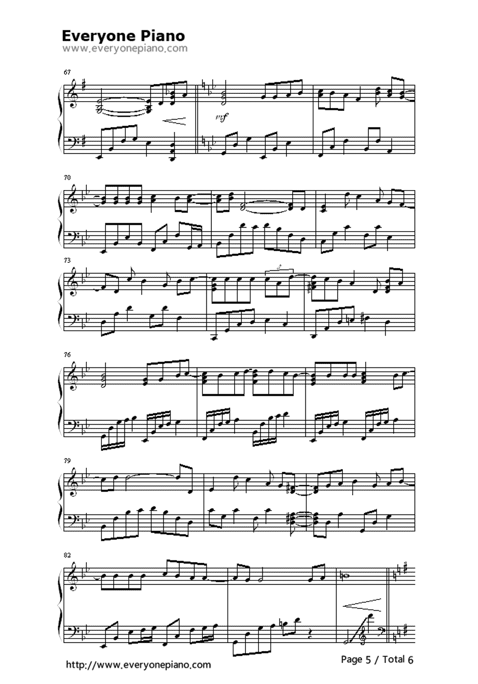 Get_Over钢琴谱_若草_恵