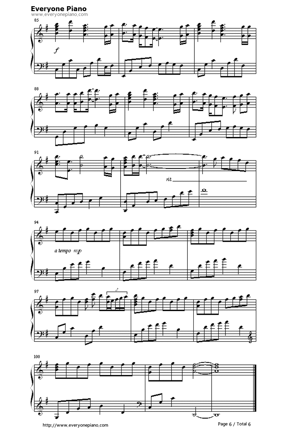 Get_Over钢琴谱_若草_恵