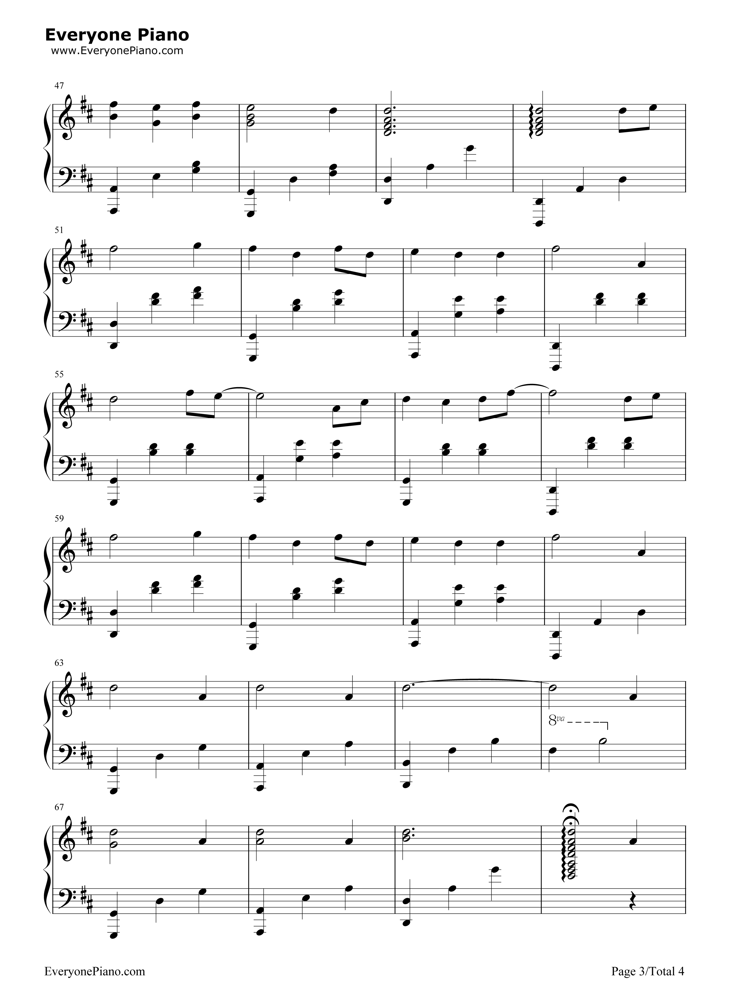 愿いが叶う场所钢琴谱_Magome_Togoshi