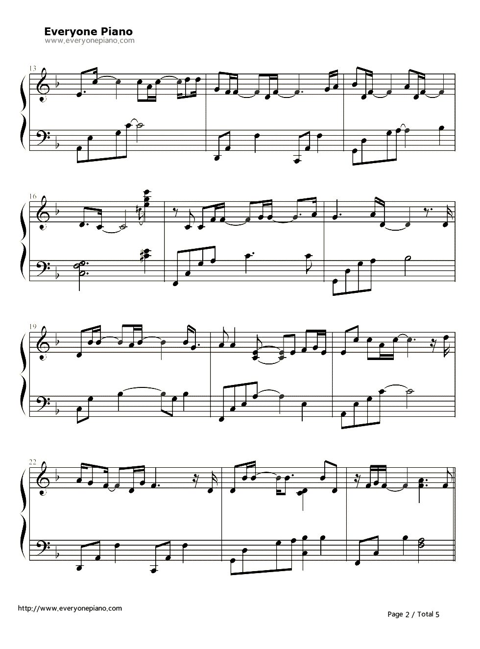 相见不如怀念钢琴谱_樊凡