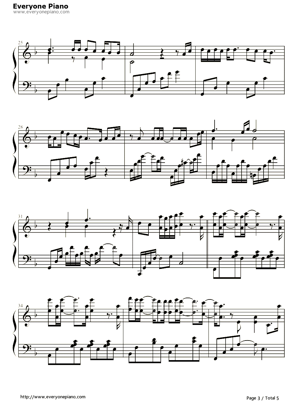 相见不如怀念钢琴谱_樊凡