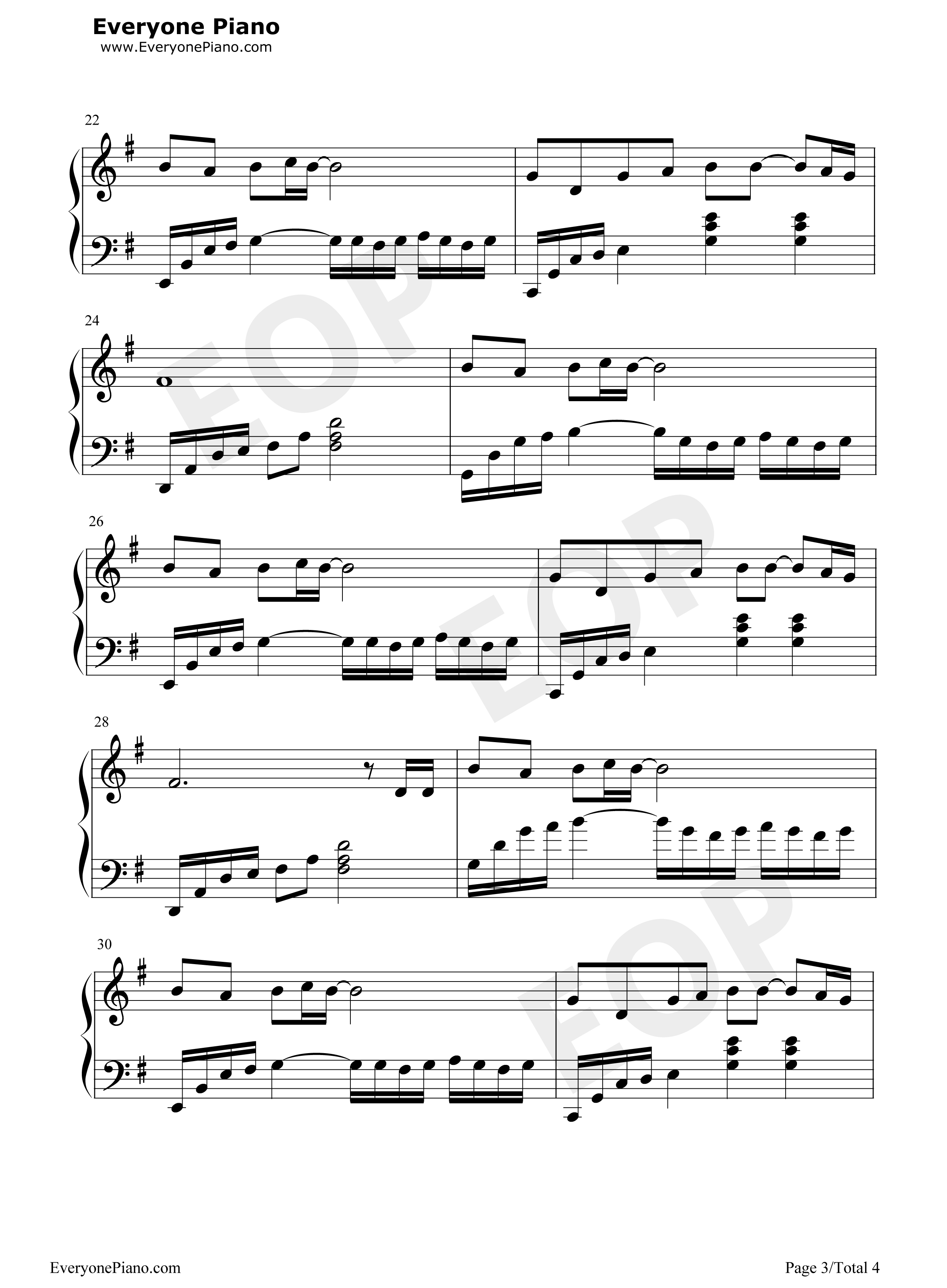 月牙儿伴奏钢琴谱_赵本山