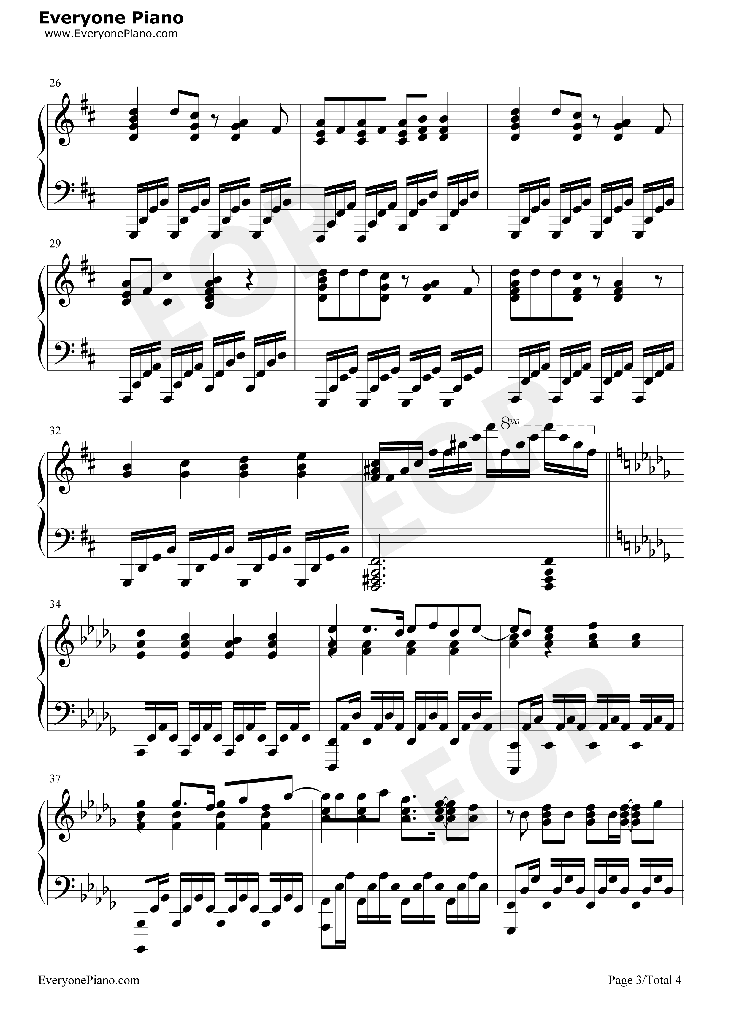 始まるのは、サヨナラ钢琴谱_ON/OFF