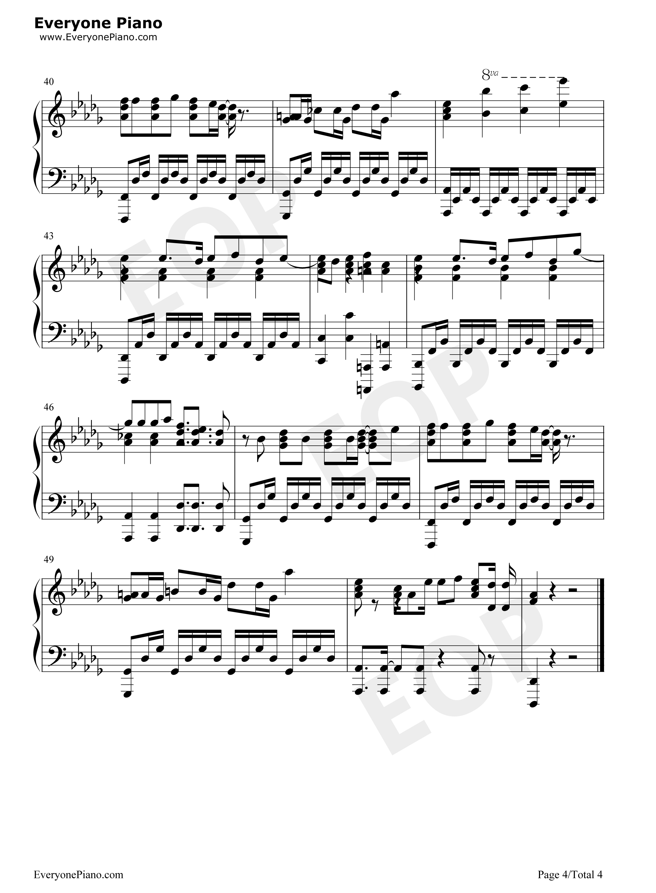 始まるのは、サヨナラ钢琴谱_ON/OFF