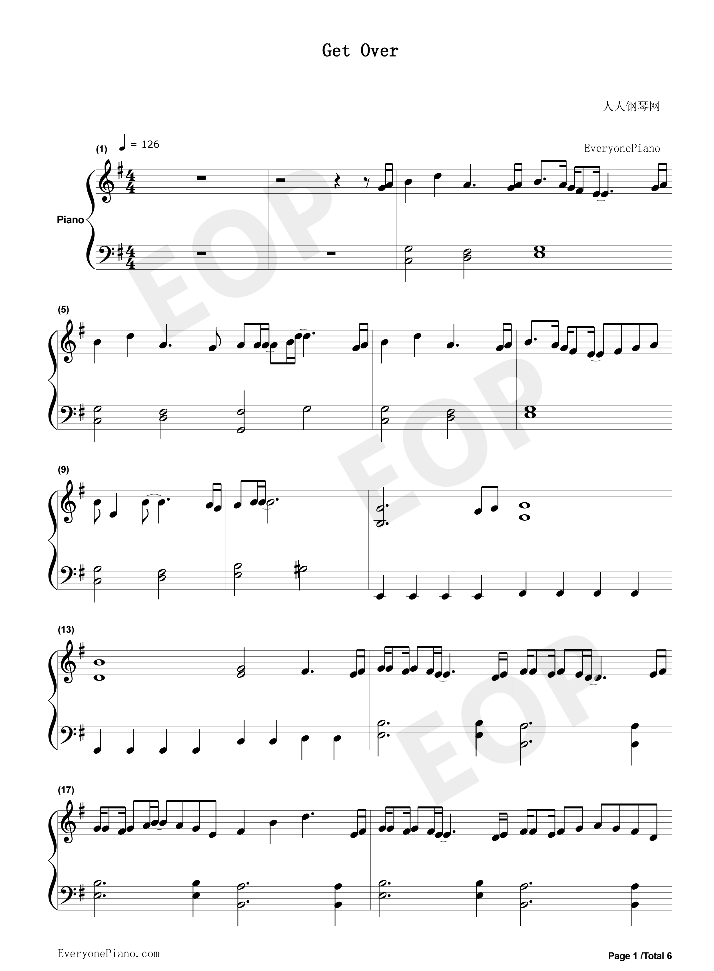 Get_Over钢琴谱_Dream