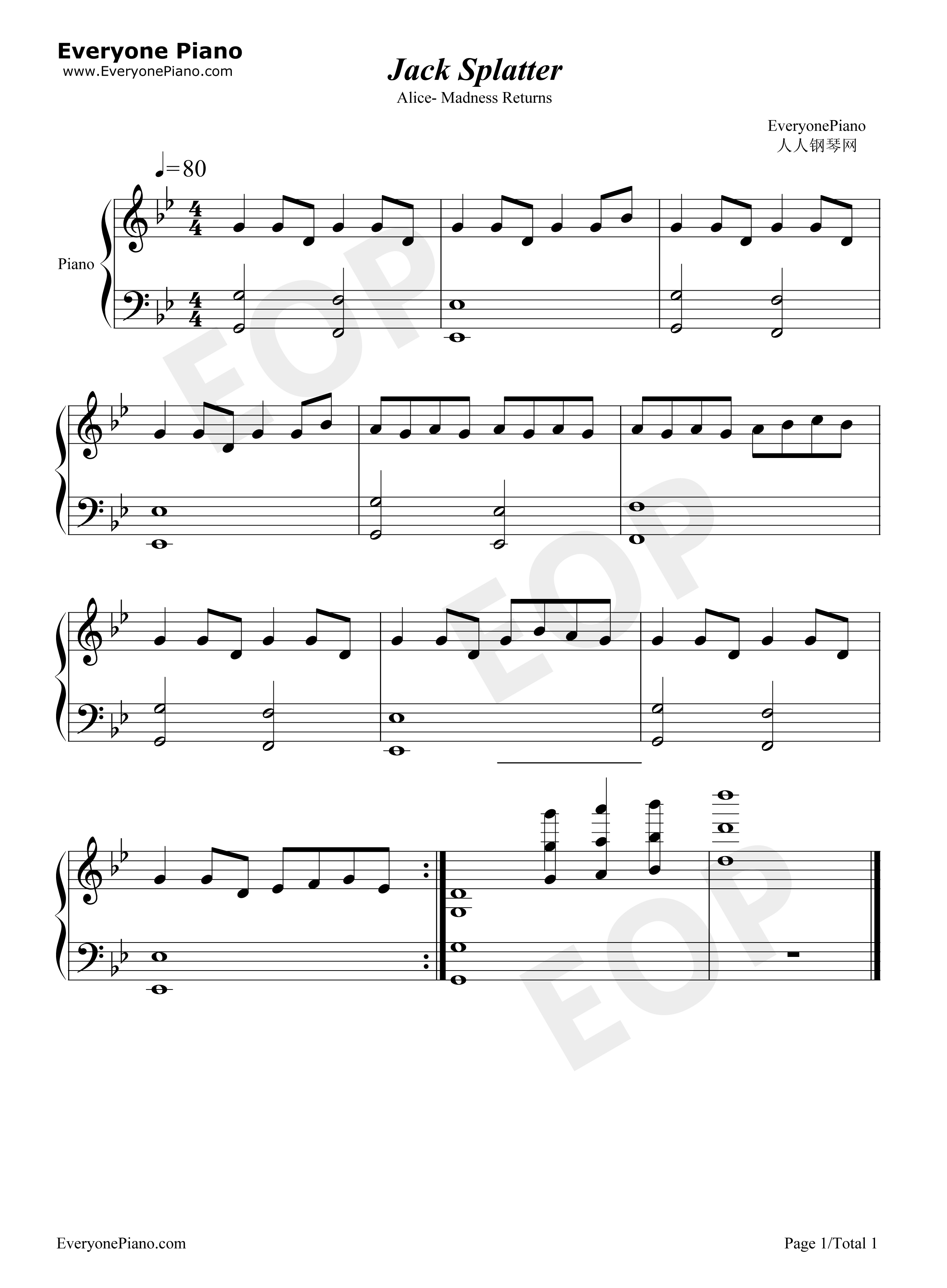 Jack_Splatter_钢琴谱_Justin_Tai