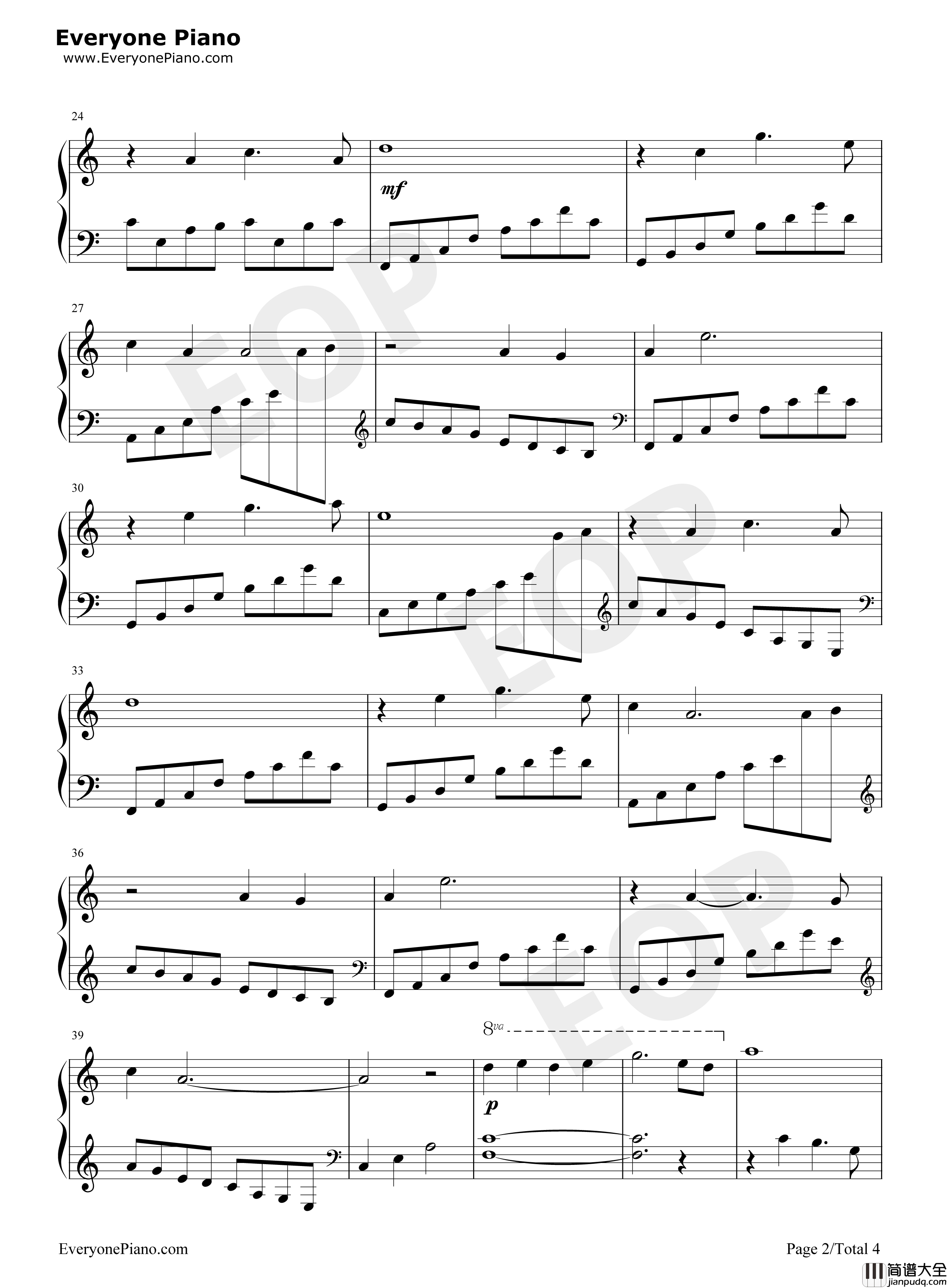 新仙剑奇侠传游戏BGM钢琴谱_未知