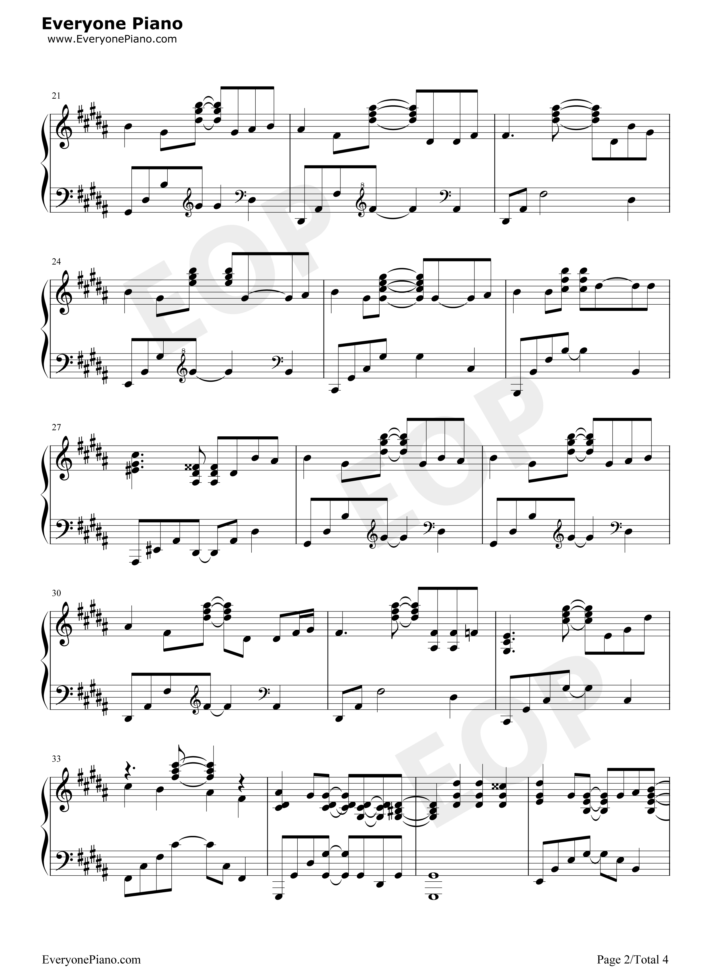 鼓动赤红色的罪钢琴谱_ON/OFF