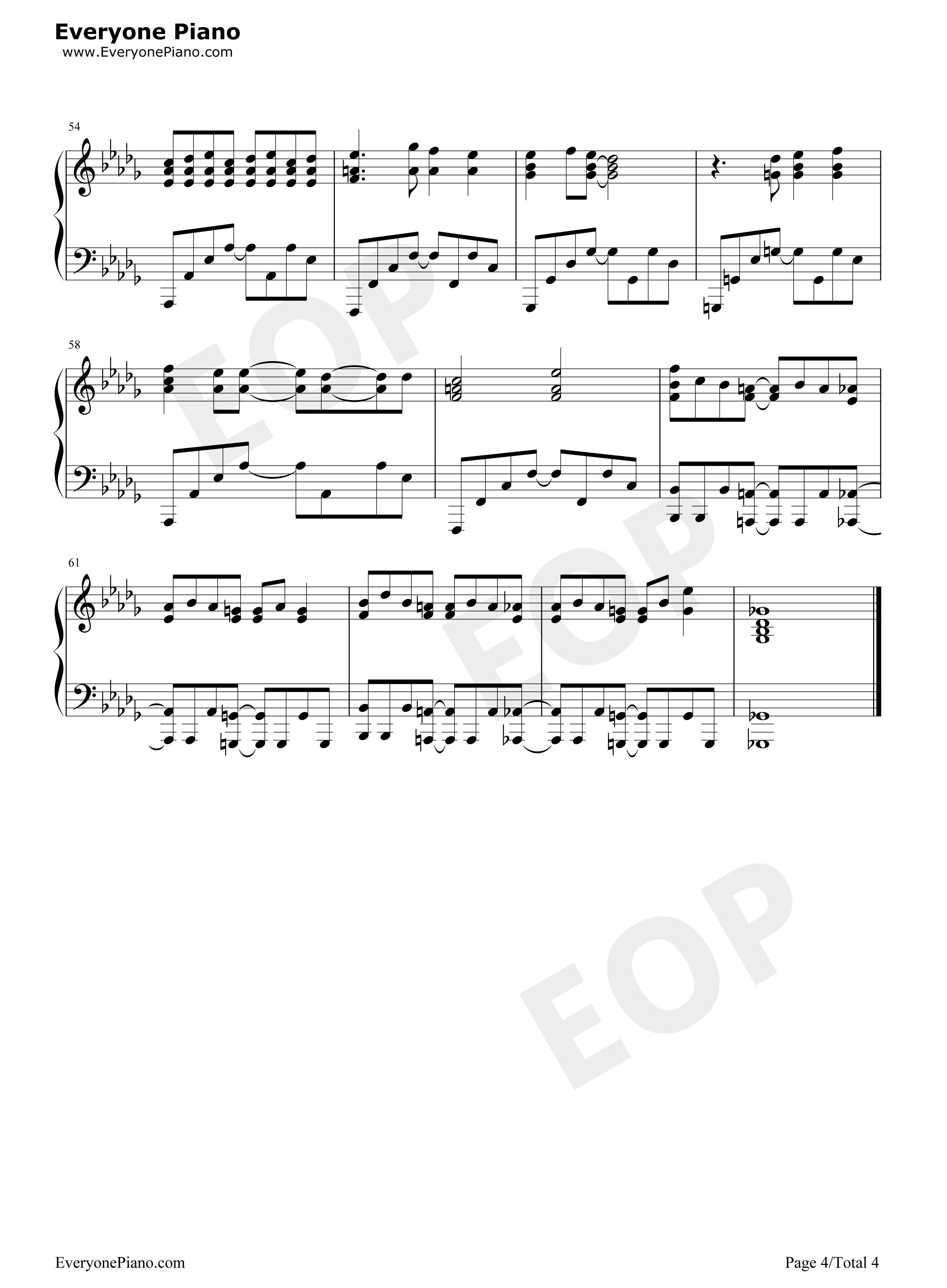 鼓动赤红色的罪钢琴谱_ON/OFF