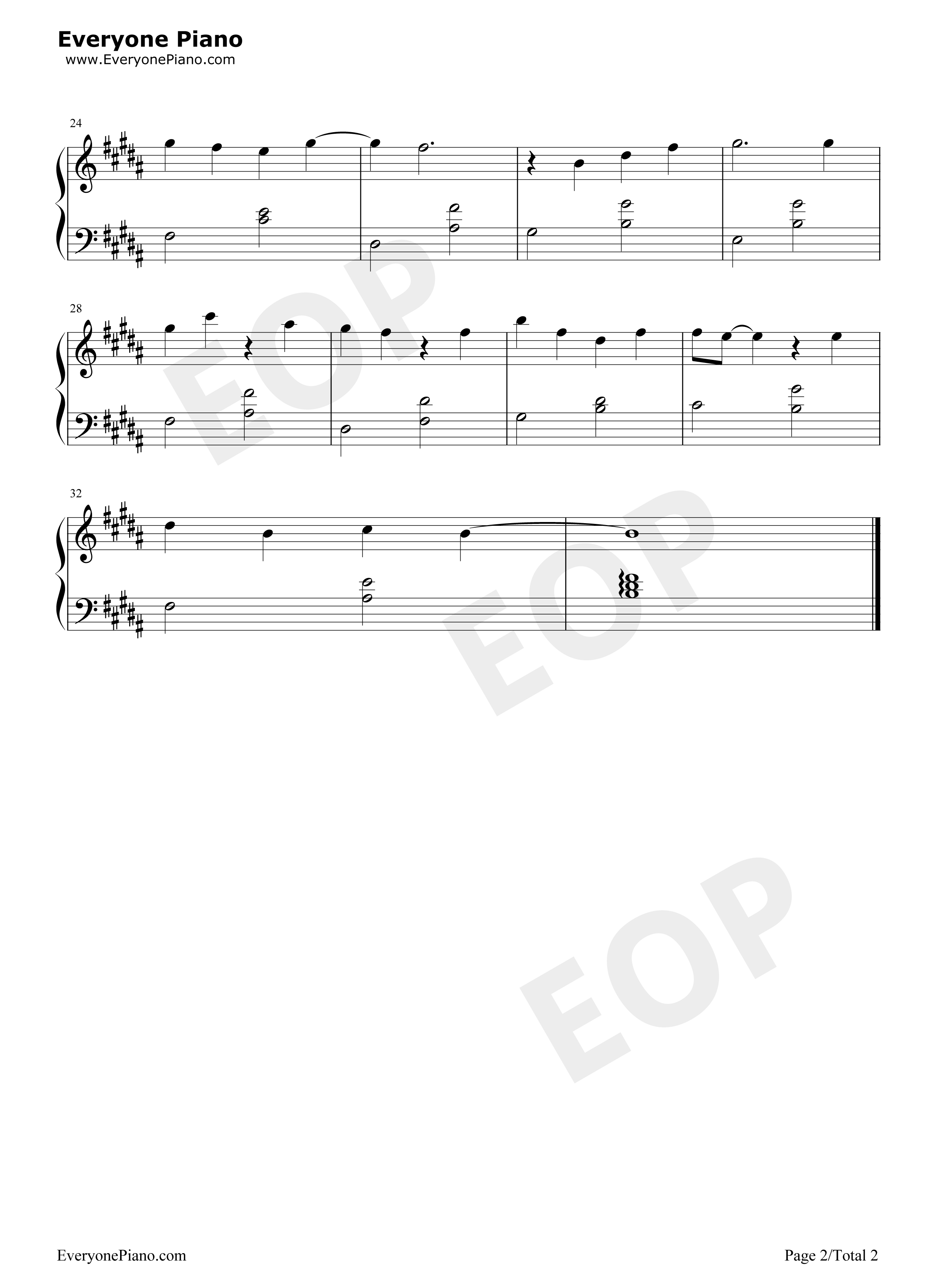 海啸钢琴谱_桑田佳祐